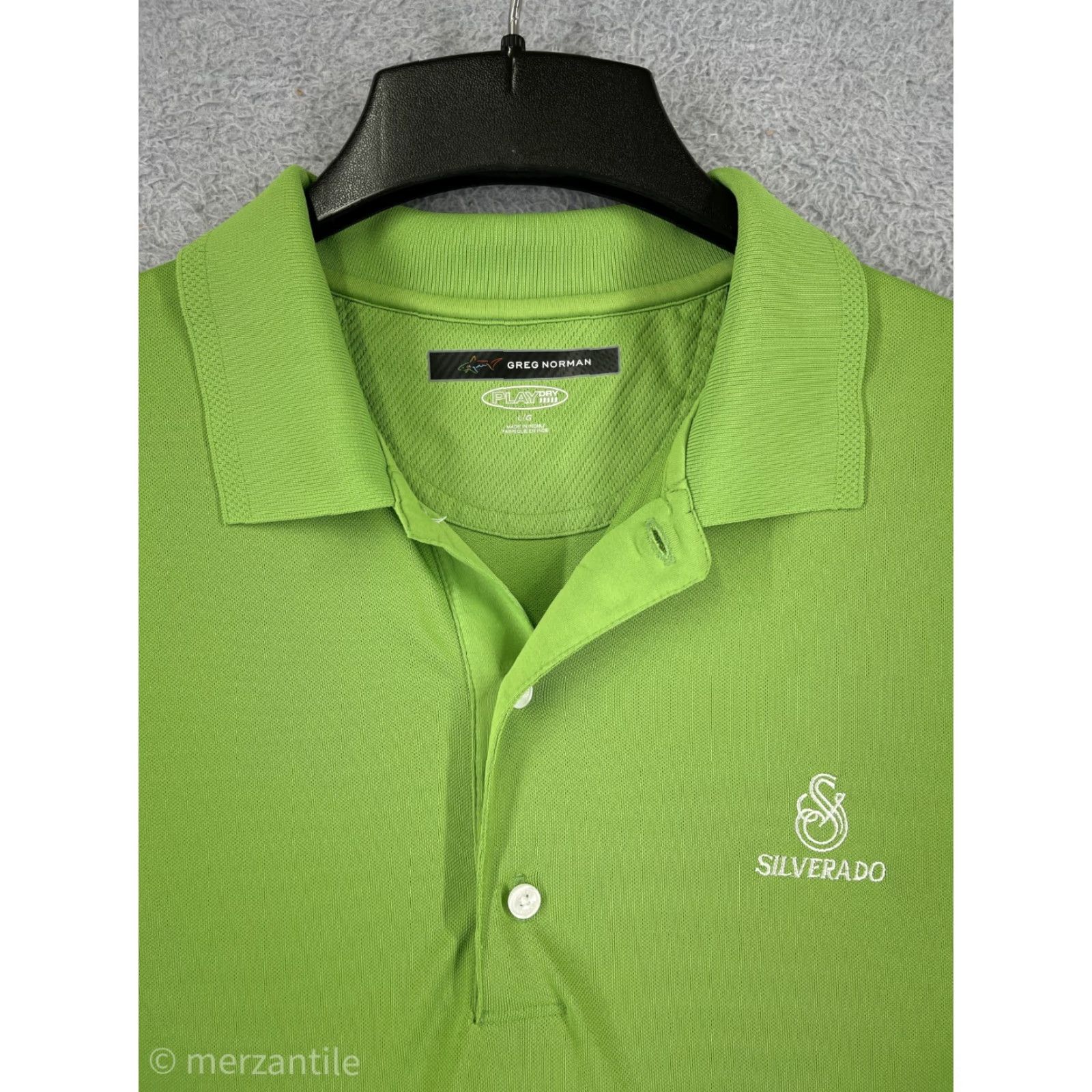 Vintage VINTAGE Greg Norman Polo Shirt Mens Large Green Short Sleeve Polo Shirt Golf Shirt - Auto-Generated title cannot include new information. Size US L / EU 52-54 / 3 - 3 Thumbnail