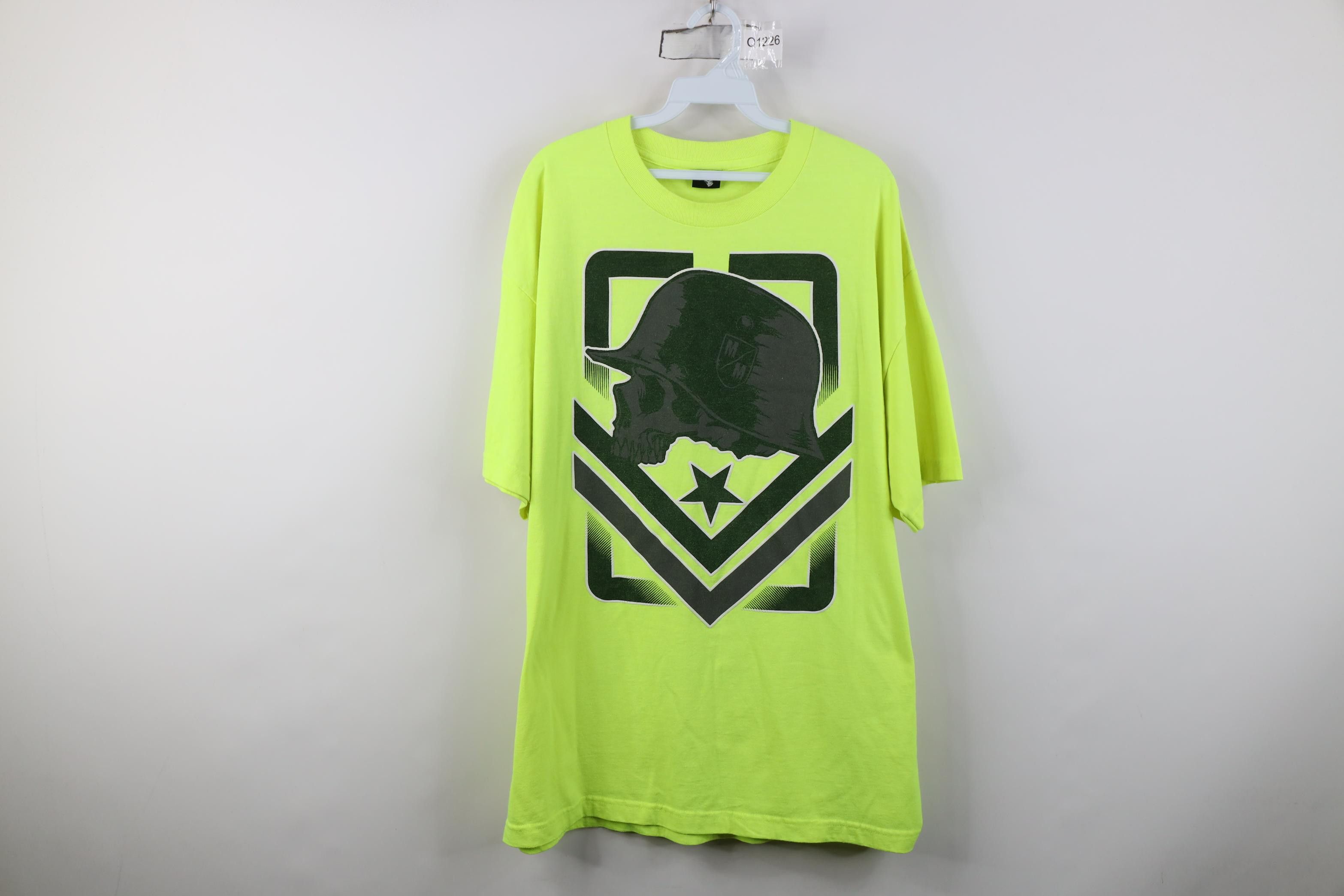 Metal Mulisha Vintage 90s Y2K Metal Mulisha Army Short Sleeve T-Shirt Size US XL / EU 56 / 4 - 1 Thumbnail