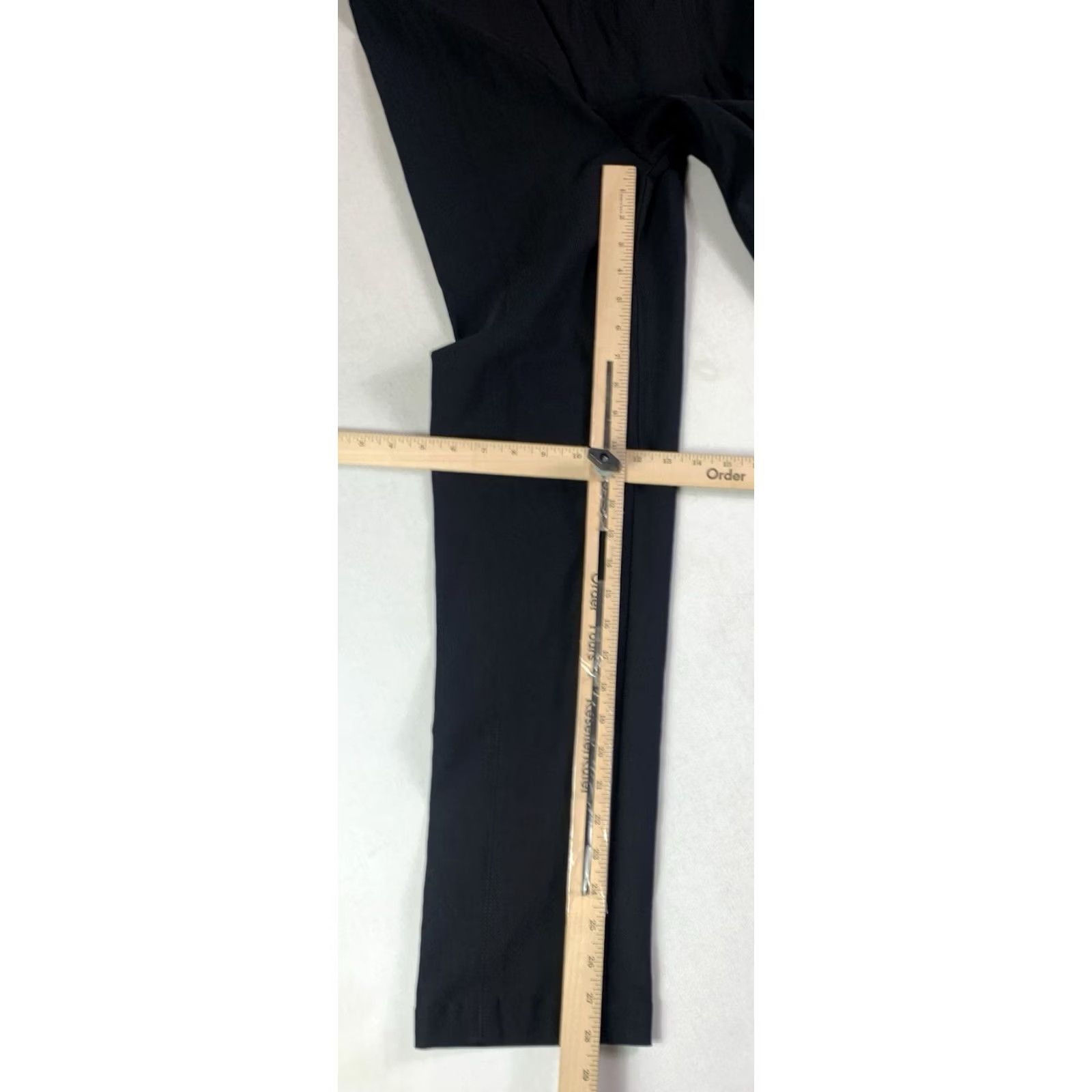 Agolde Franne Golde Pants Women 14 Black Magic Solid NWT 28x28 Dress Pants Straight Trouser Casual Party/Cocktail 8.5-10.5 Mid Rise Mens Womens Girls Size 36" / US 14 / IT 50 - 7 Thumbnail