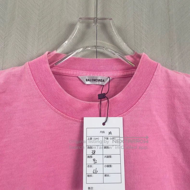 Balenciaga Balenciaga Pink Short Sleeve M Size Size US M / EU 48-50 / 2 - 2 Thumbnail