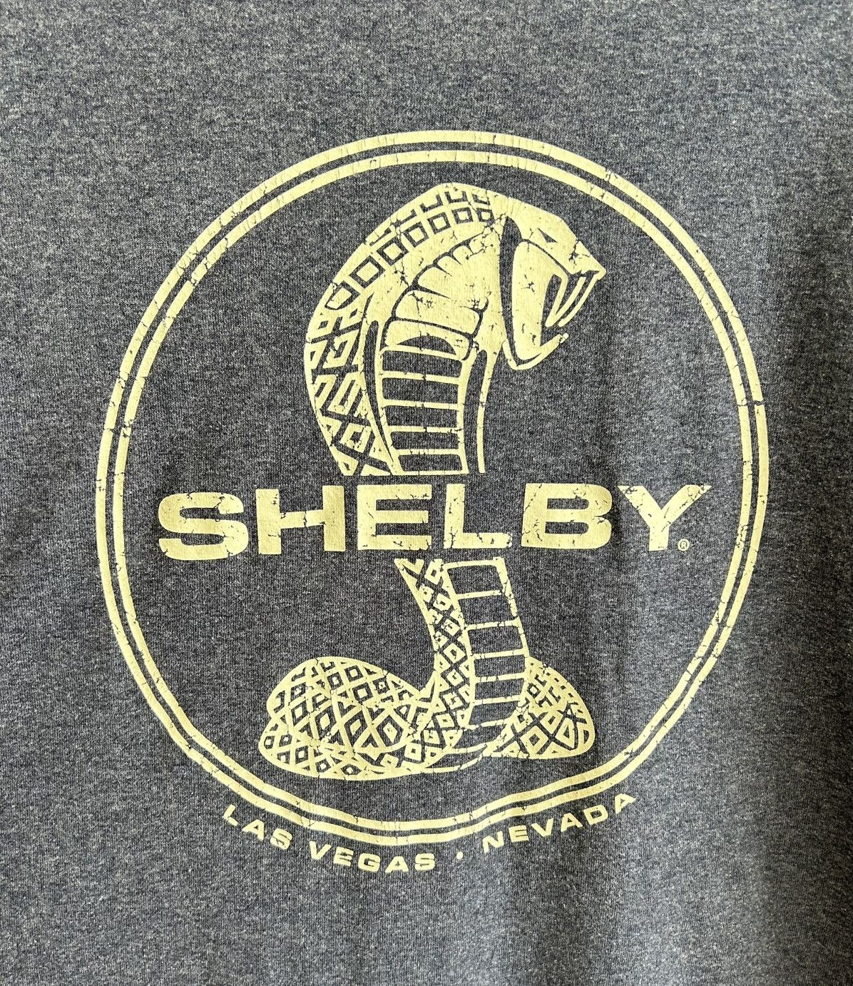 Ford × Vintage Shelby Cobra Las Vegas, Nevada Men’s Blue T-shirt - Size XXL Size US XXL / EU 58 / 5 - 5 Thumbnail