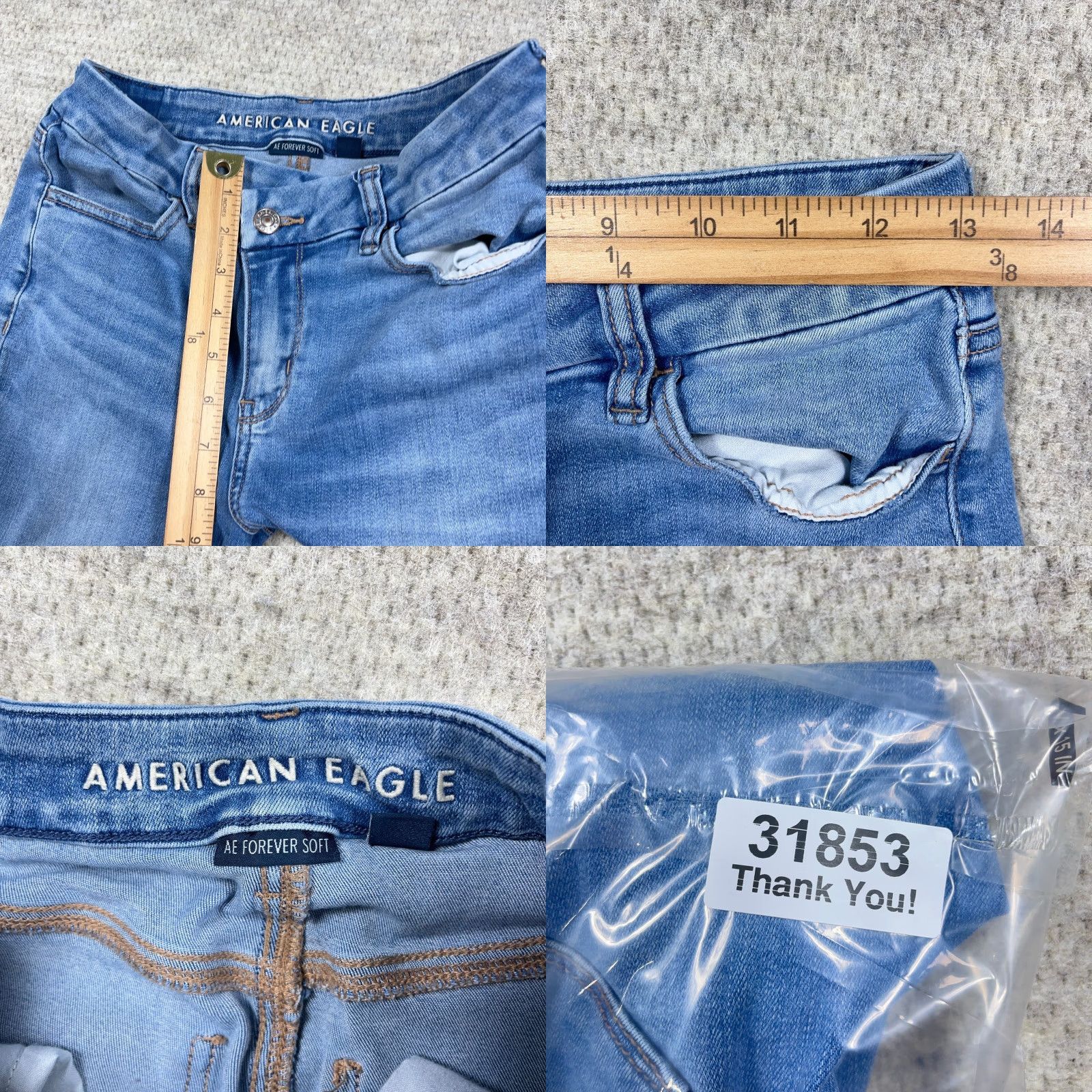 American Eagle Outfitters American Eagle Outfitters Jeans 4 Long Blue Jegging Womens Size 27" / US 4 / IT 40 - 9 Thumbnail