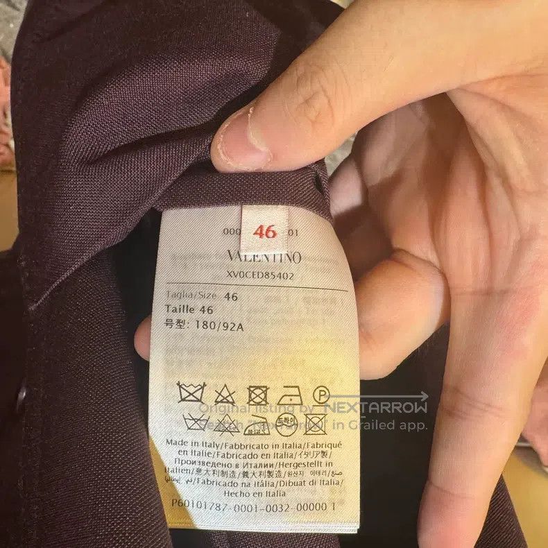 Valentino Valentino Burgundy suit Size 46S - 3 Thumbnail