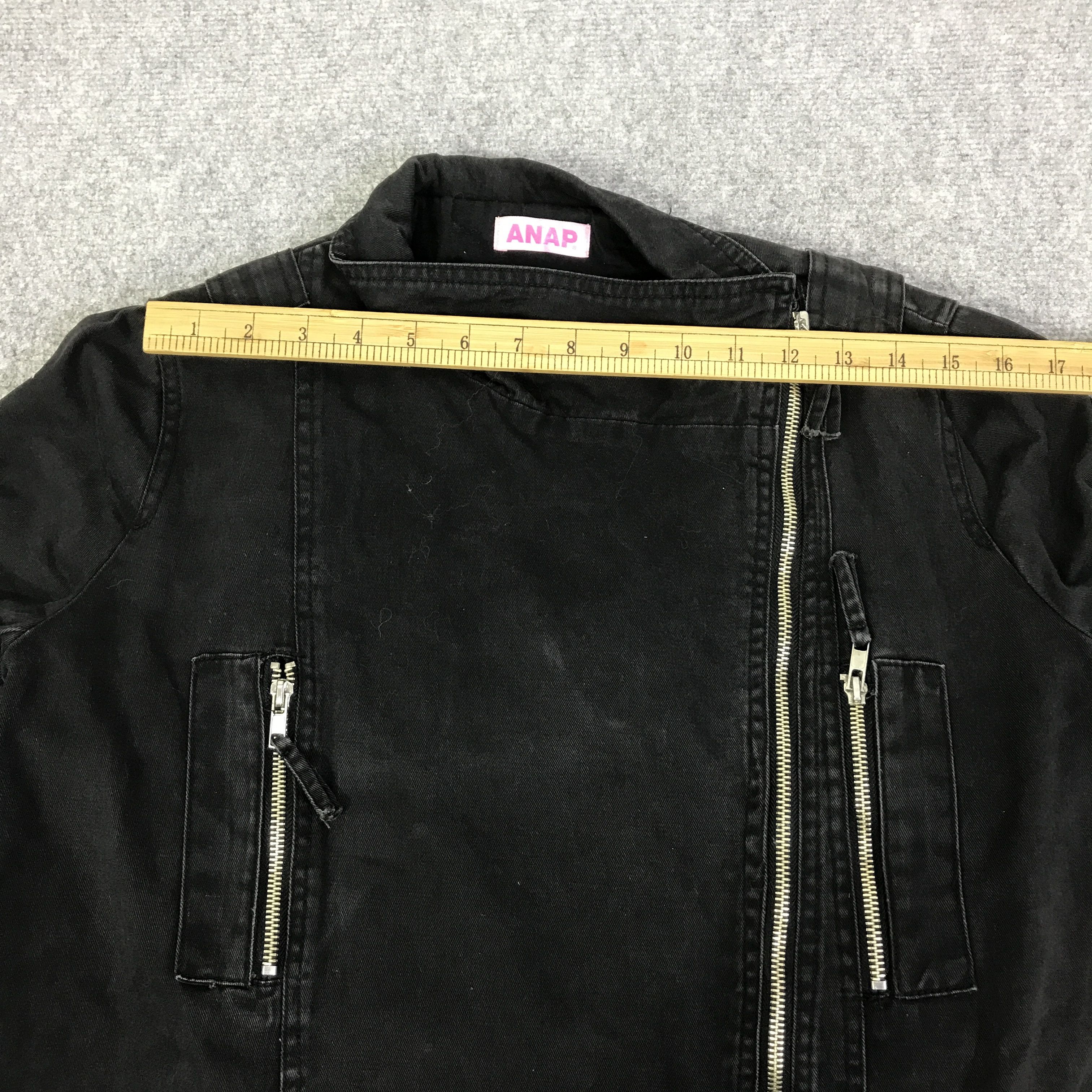 Japanese Brand ANAP BLACK PUNK JACKET K95B7 Size US M / EU 48-50 / 2 - 5 Thumbnail