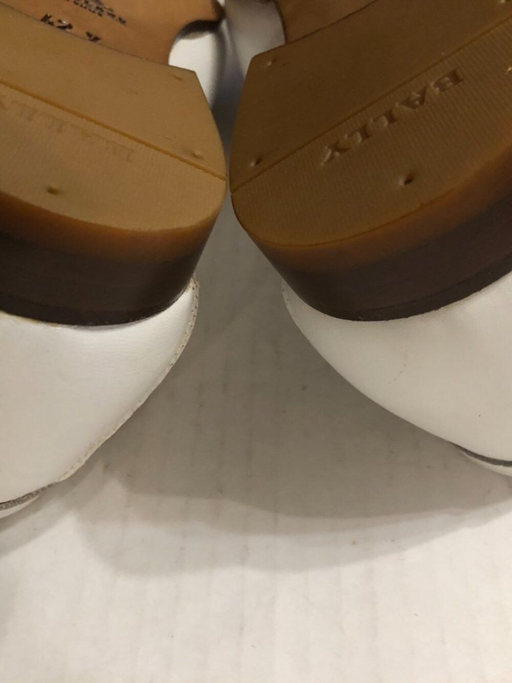 Bally Bally men's new white leather slip on dress shoes size: 8 Size US 8 / EU 41 - 6 Thumbnail