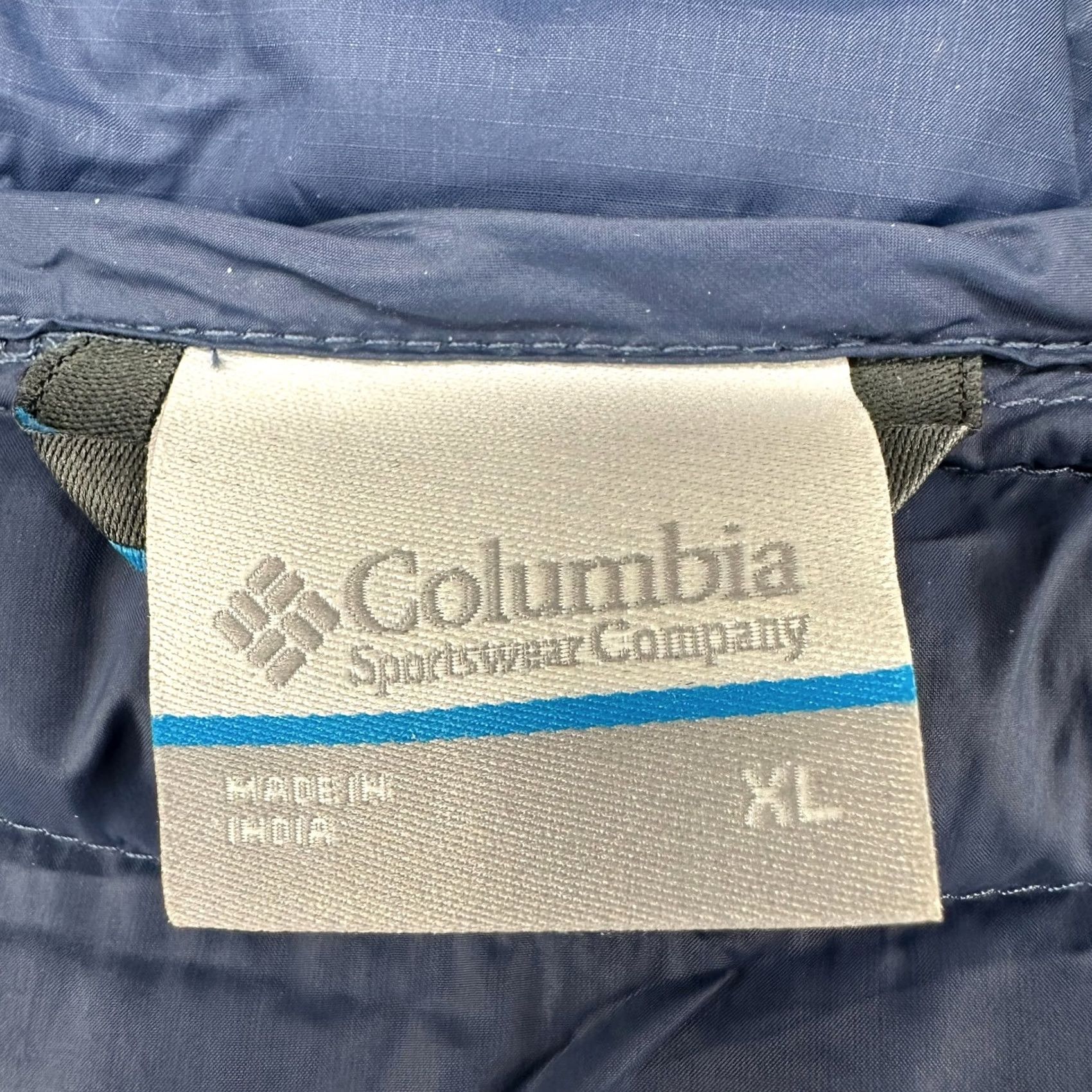 Logo 7 Columbia Vest Mens XL Blue Quilted Full Zip Insulated Logo Puffer Jacket/Coat Vest Size US XL / EU 56 / 4 - 4 Thumbnail