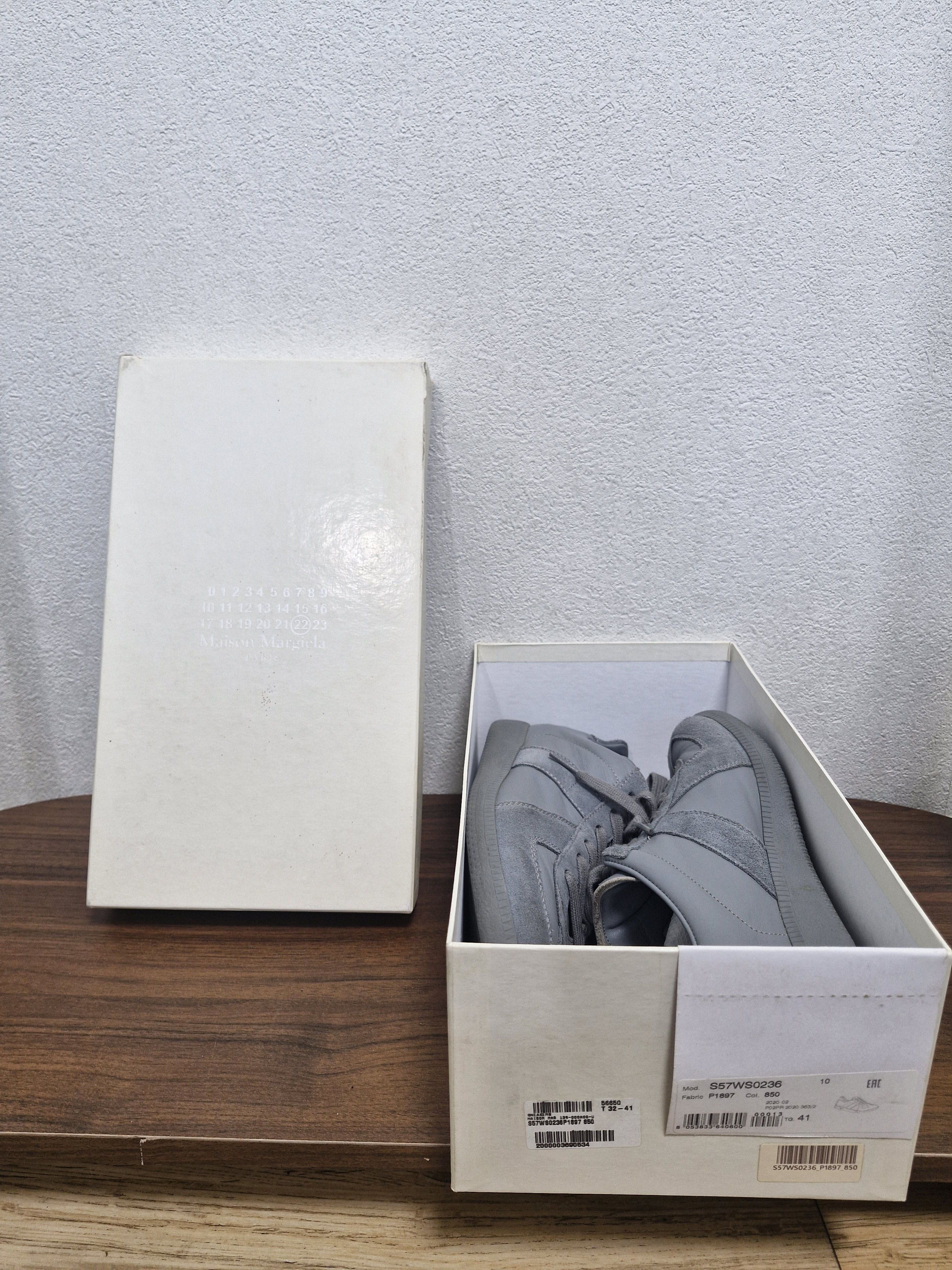 Maison Margiela MAISON MARGIELA Tonal Grey GATs Size US 8 / EU 41 - 14 Thumbnail