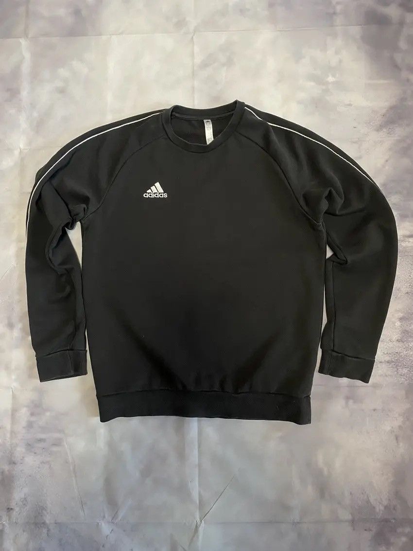 Adidas × Vintage Vintage Adidas Core 18 Fleece Sweatshirt Black Size US M / EU 48-50 / 2 - 1 Thumbnail