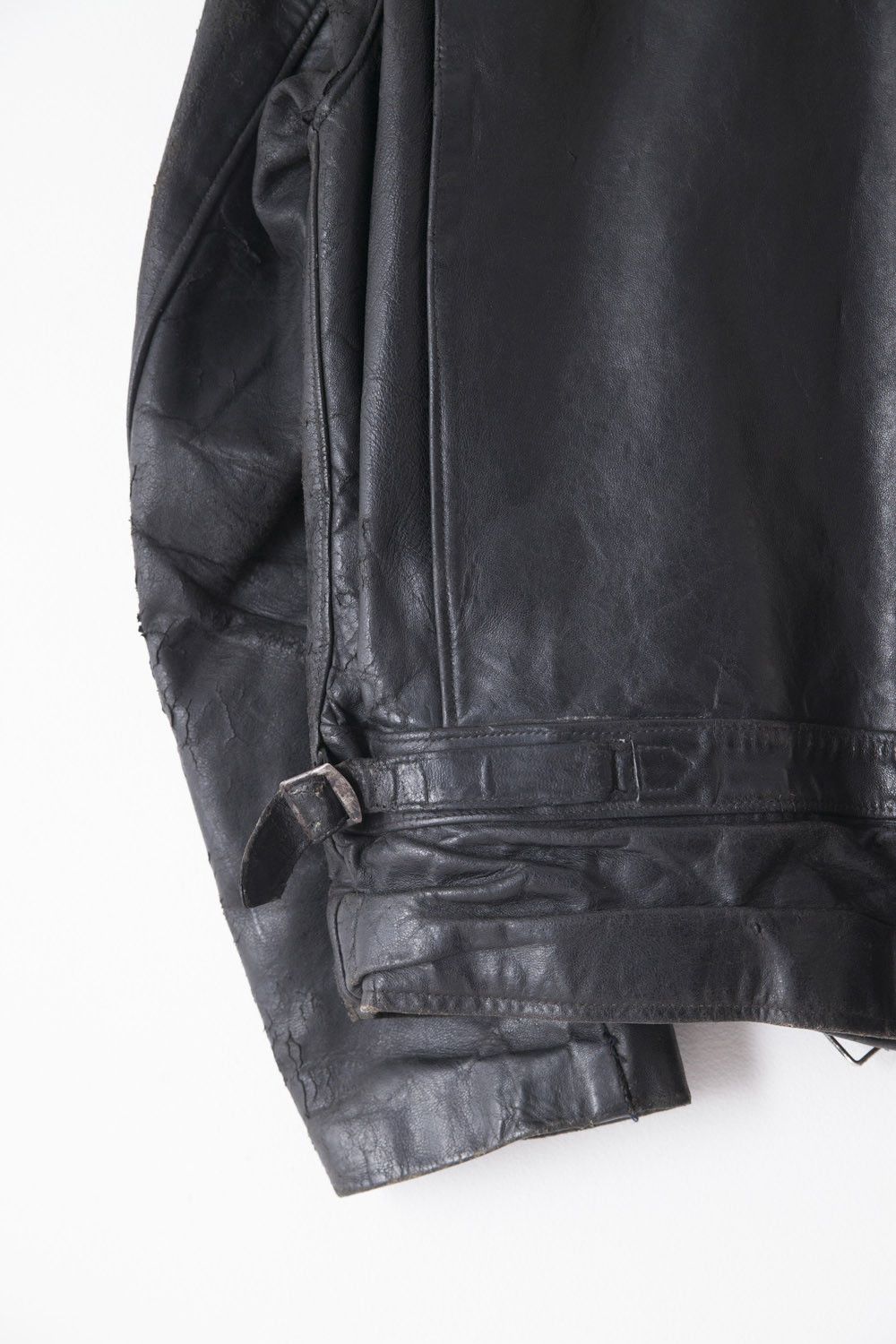 Vintage 1960's French leather rider jacket xx Size US M / EU 48-50 / 2 - 6 Thumbnail