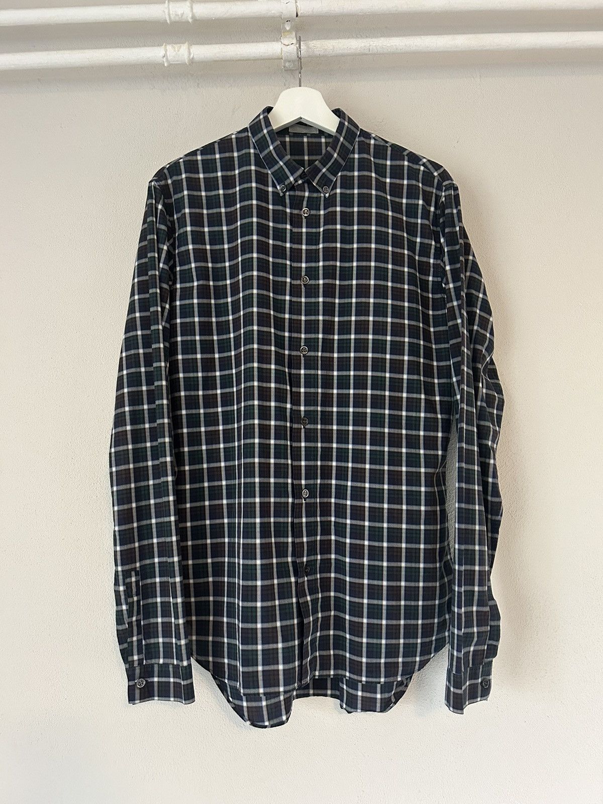 Dior Plaid Button-Up Shirt Size US M / EU 48-50 / 2 - 1 Thumbnail