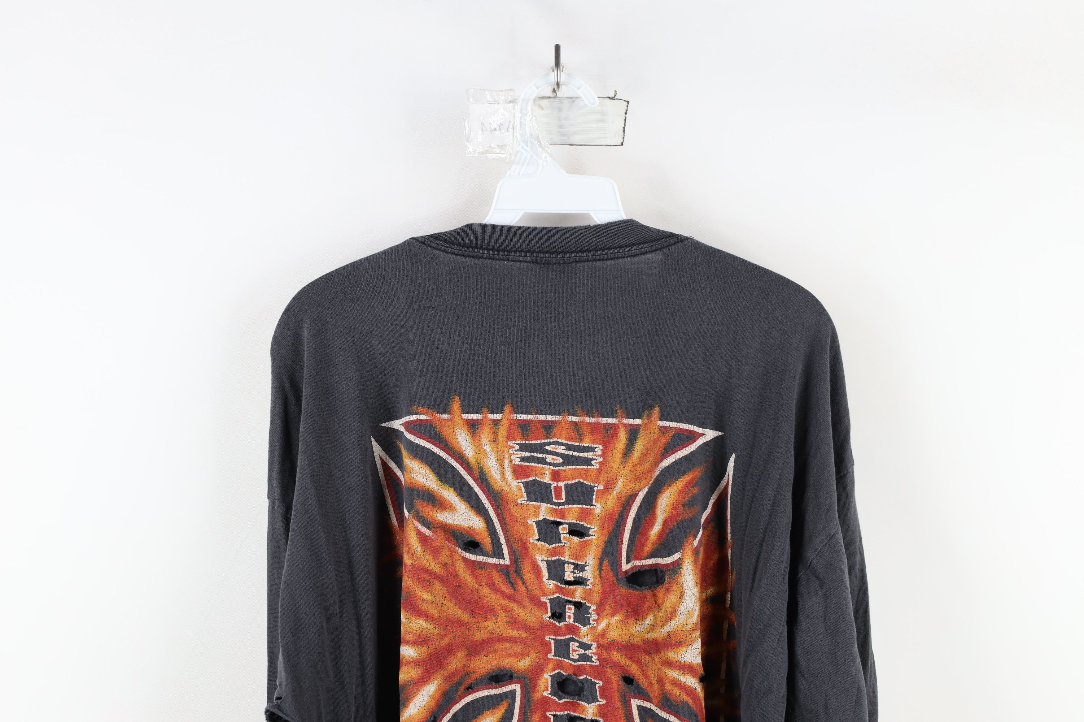 Vintage Vintage 90s Chevy GM Iron Cross Fire Long Sleeve T-Shirt Size US XL / EU 56 / 4 - 18 Thumbnail