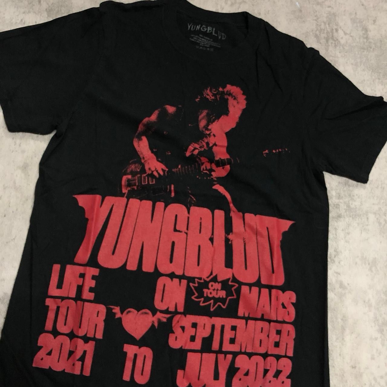 Other Yungblud Life on Tour 2021 black and red cotton t-shirt Size US S / EU 44-46 / 1 - 2 Thumbnail