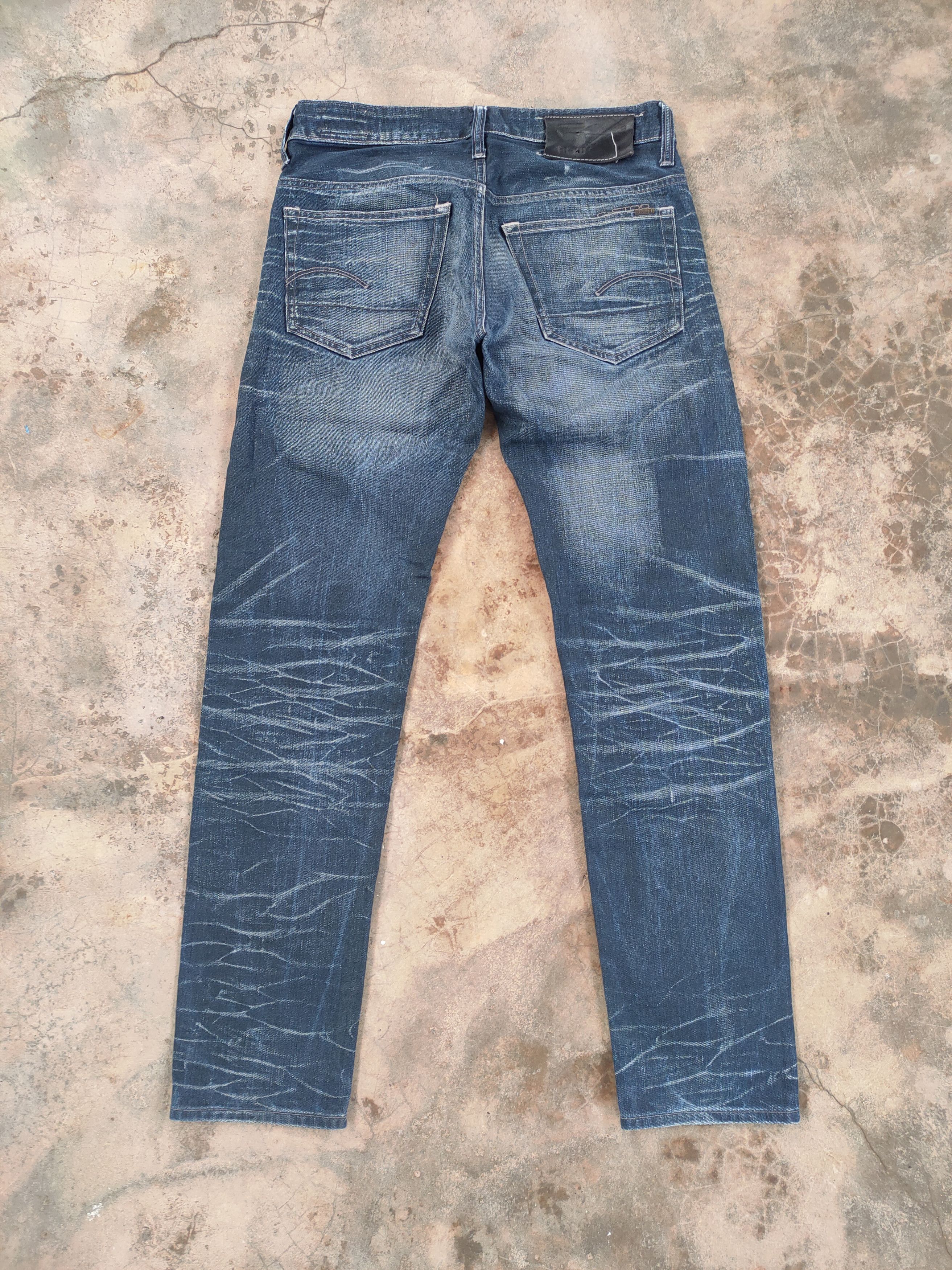 G-Star W31 VINTAGE G STAR FADED DISTRESSED SKINNY JEANS PANTS Size US 31 - 6 Thumbnail