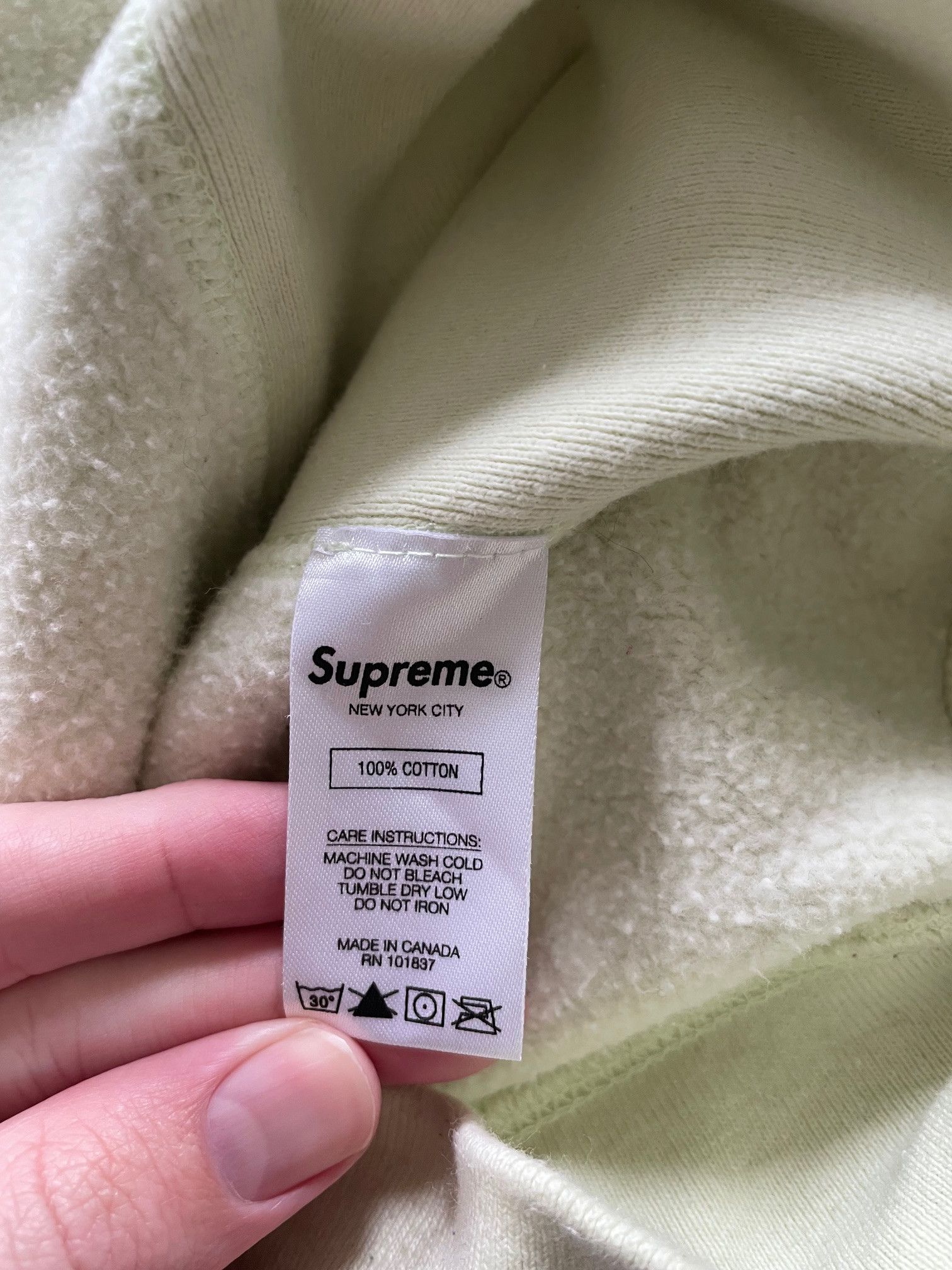 Supreme Supreme Box Logo Hooded Sweatshirt Pale Lime Medium Size US M / EU 48-50 / 2 - 6 Thumbnail