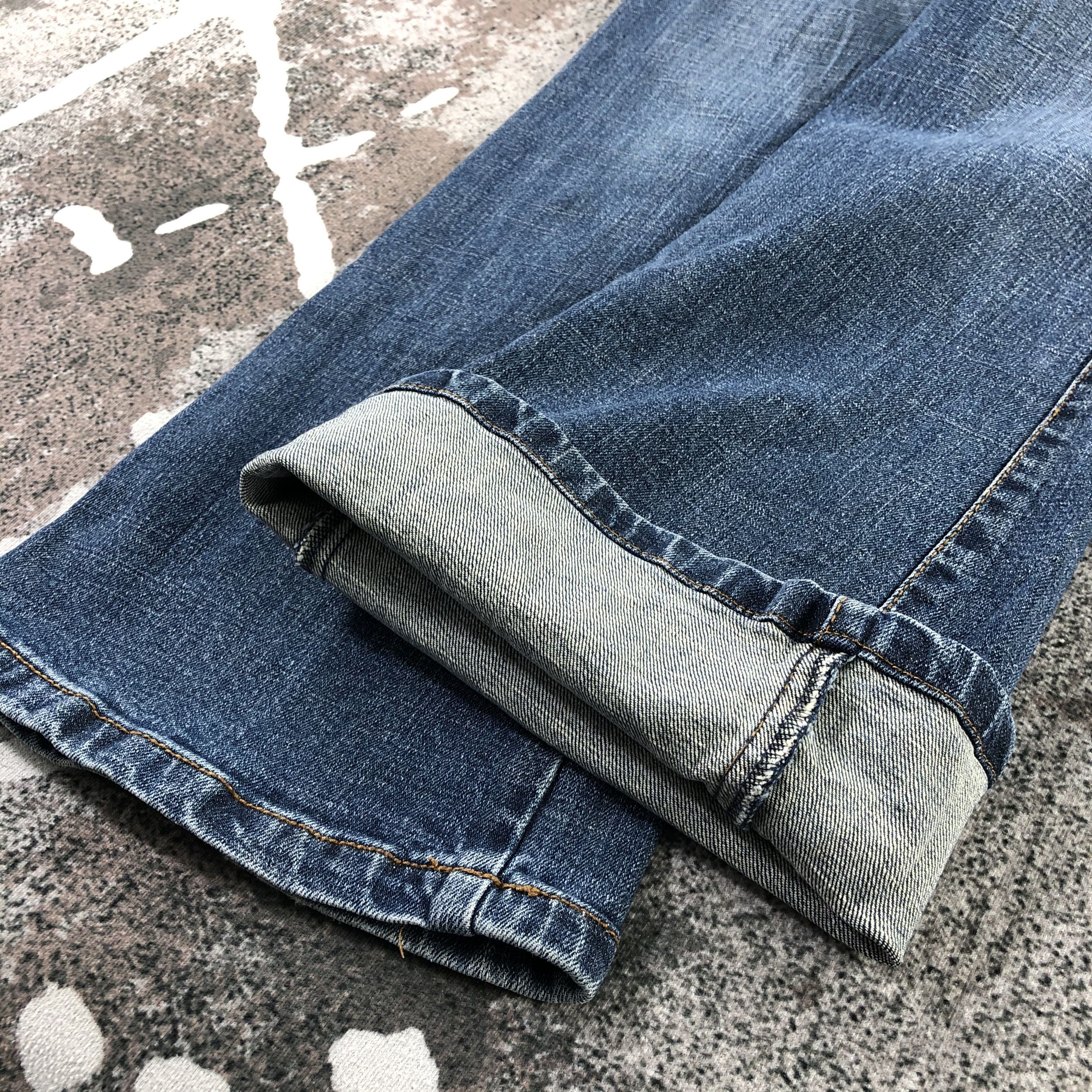 Japanese Brand Vintage Japanese Brand Bush Pants Jeans Flare Denim KJ1314 Size US 28 / EU 44 - 5 Thumbnail