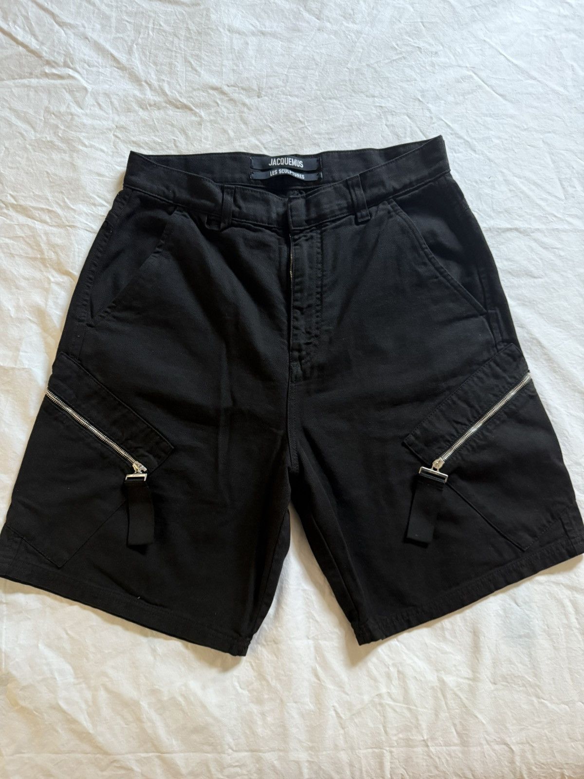 Jacquemus Jacquemus Black Cargo Shorts Size US 31 - 1 Thumbnail