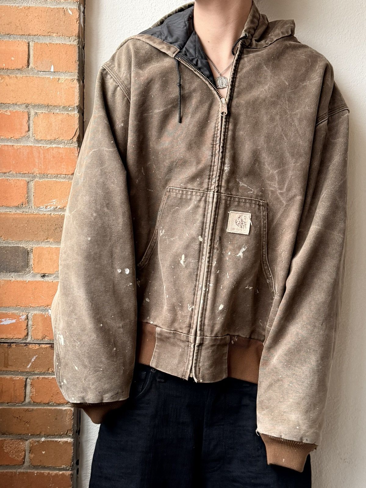 Carhartt Carhartt Distressed Work Wear Jacket Size US L / EU 52-54 / 3 - 1 Thumbnail