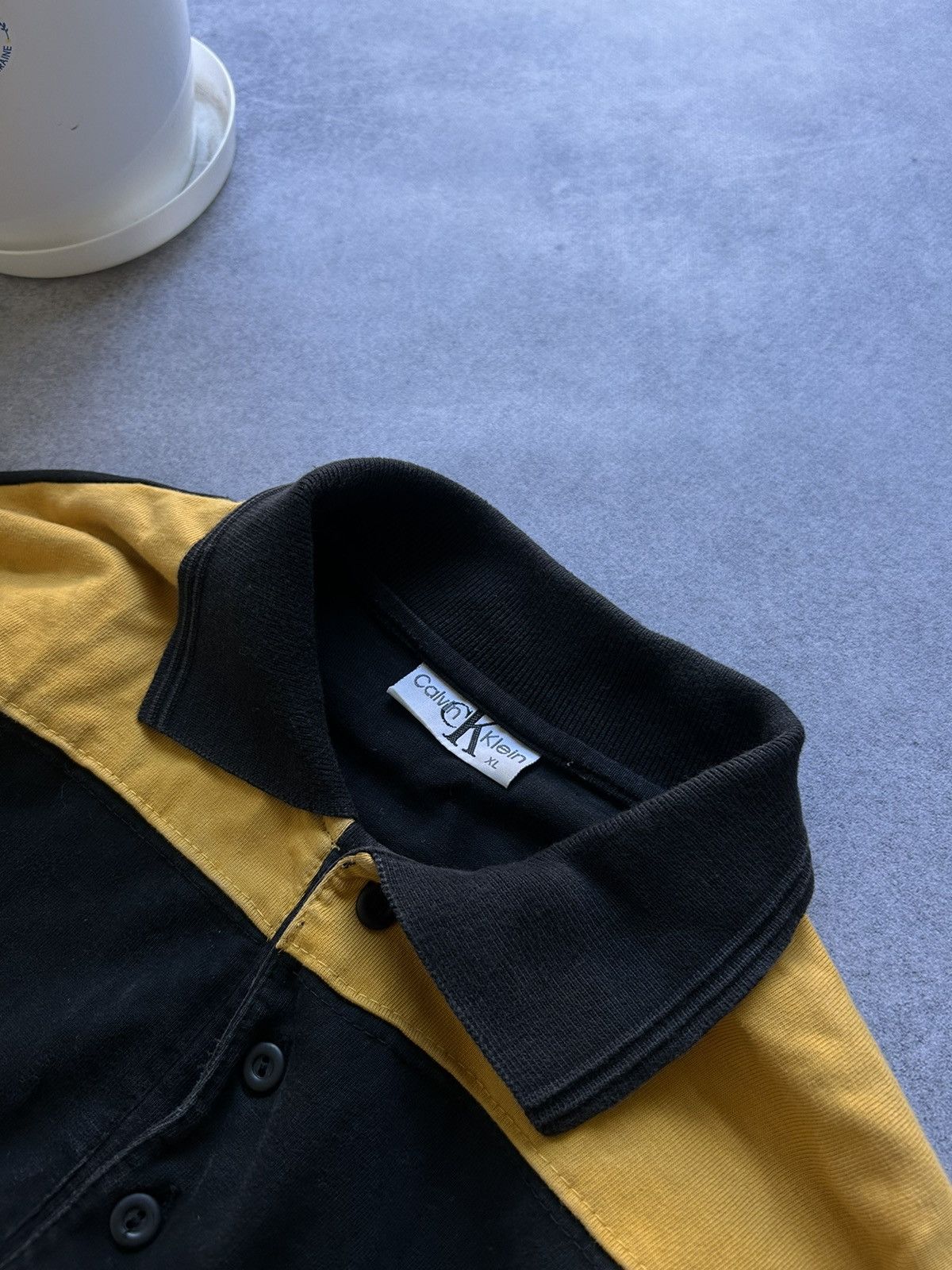 Calvin Klein × Rugby Ralph Lauren × Vintage Calvin Klein Rugby striped jersey mens Size US L / EU 52-54 / 3 - 3 Thumbnail