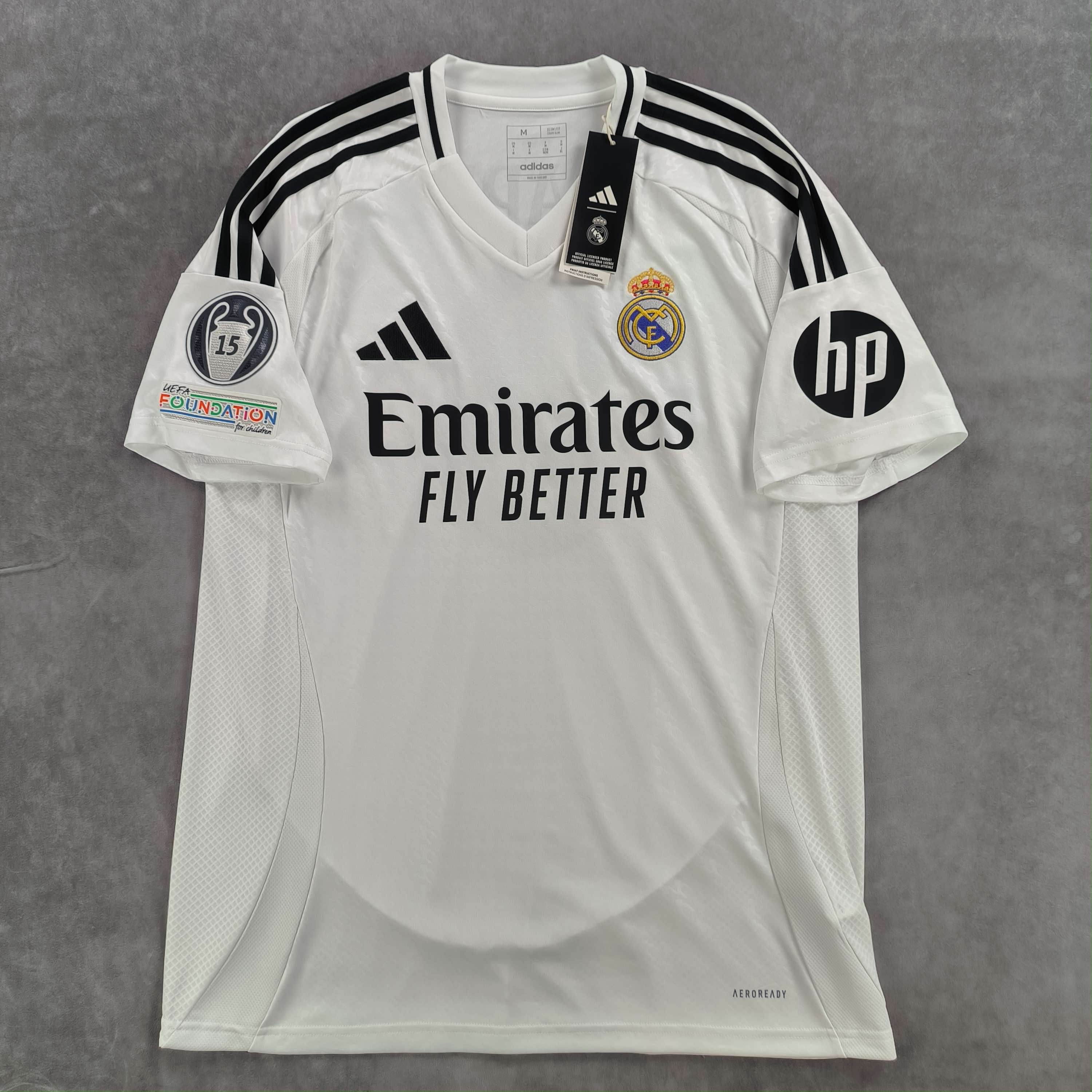 Adidas NEW Real Madrid 2024-25 home UCL Mbappe football jersey sz M Size US M / EU 48-50 / 2 - 2 Thumbnail