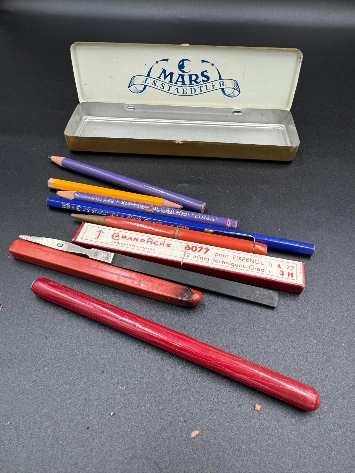 Other Vintage Caran d'Ache Fixpencil Staedtler Mars Tin Lot Drafti Size ONE SIZE - 2 Thumbnail