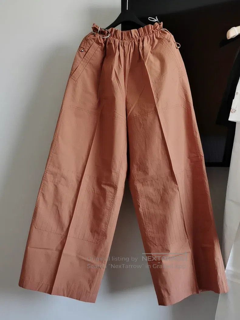 Hermes Hermes Women's Flower Bud Wide Leg Pants Size 42" / US 20 - 2 Thumbnail