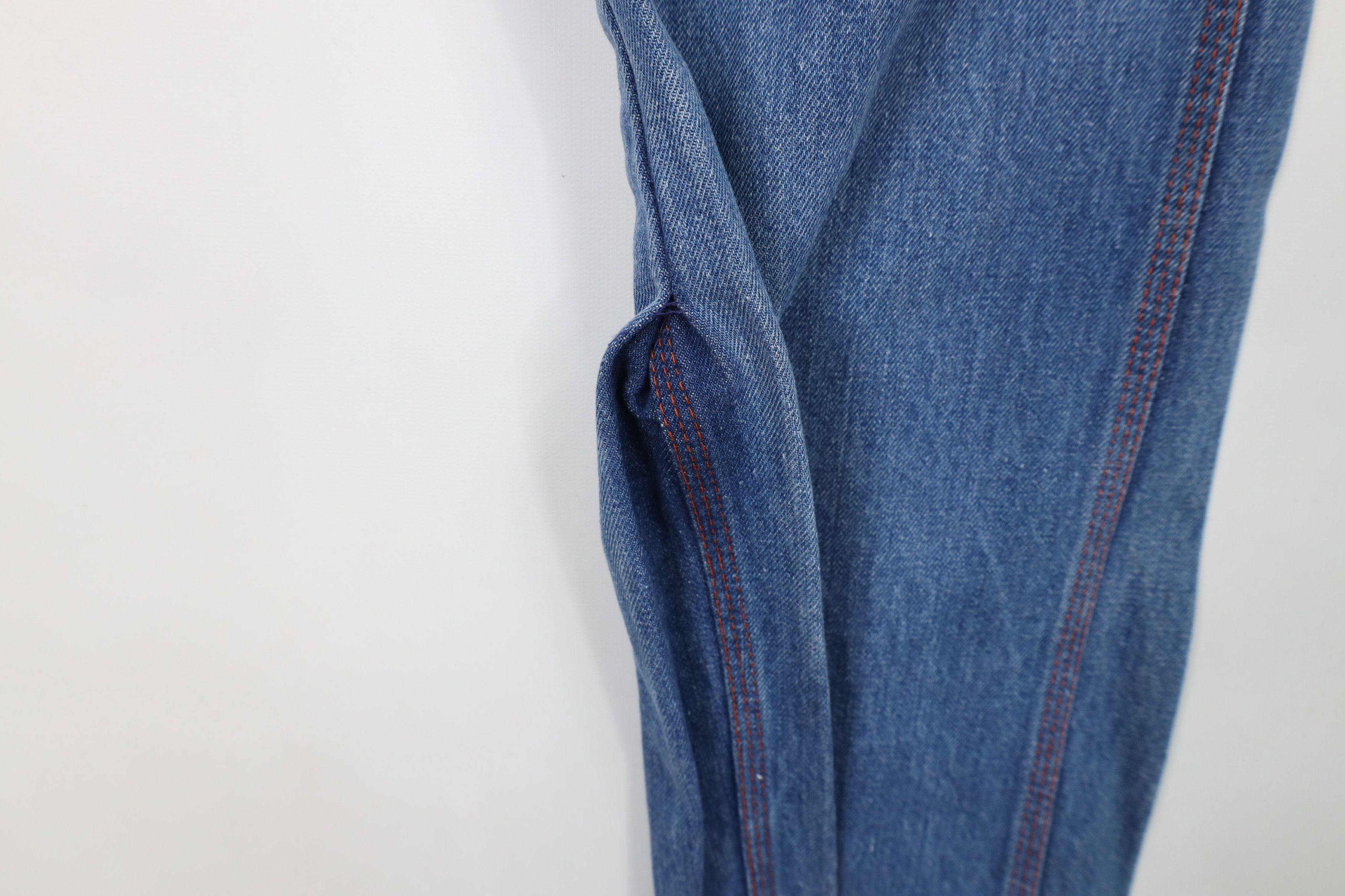 Big Mac × Vintage Vintage 70s Big Mac Wide Leg Dungaree Denim Jeans USA Size US 40 / EU 56 - 6 Thumbnail