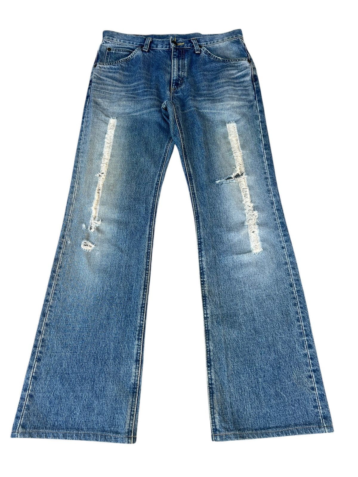 VTG 2000s Lee Riders Sanforized Dirty Mud Denim Flare Jeans