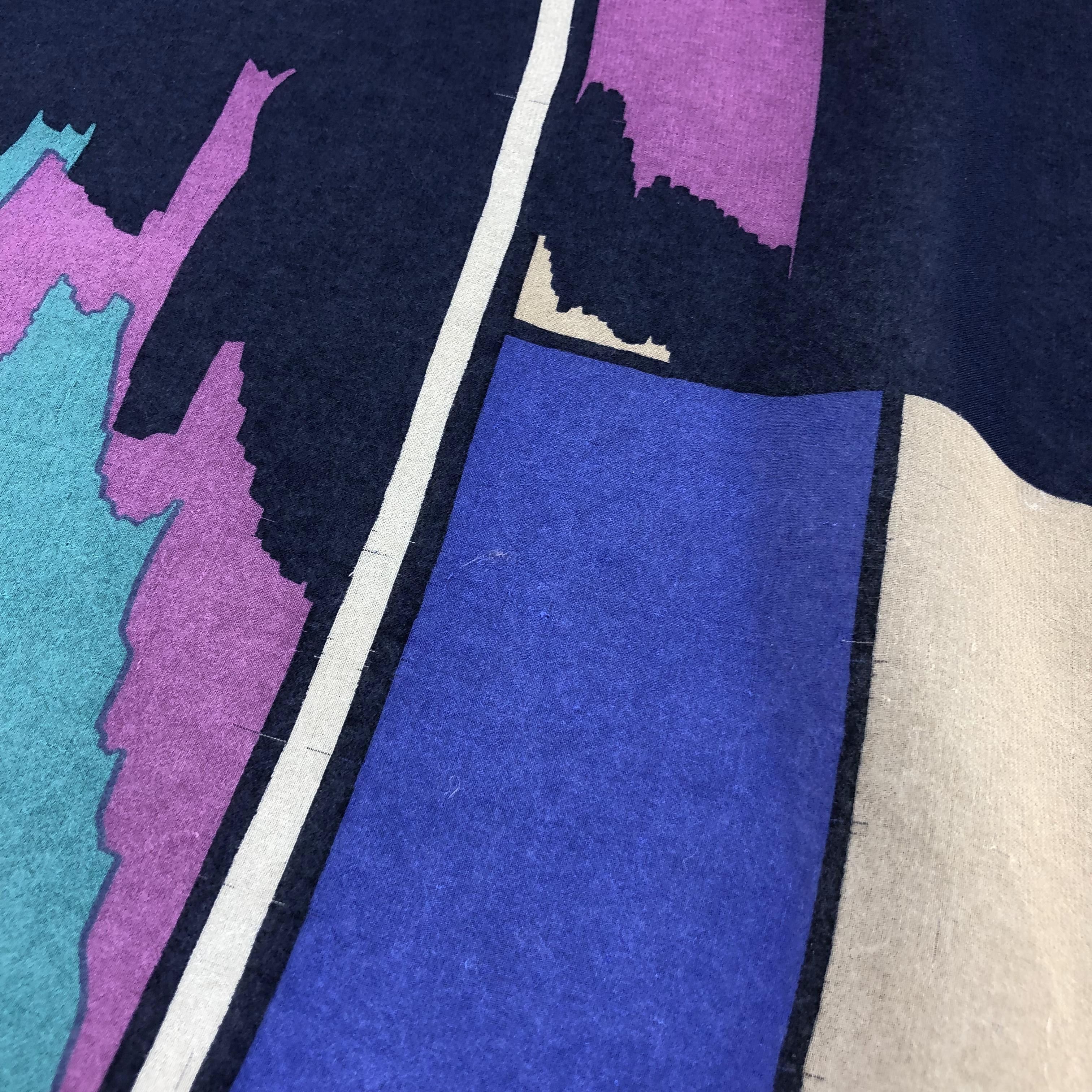 Charles Jourdan Vintage Charles Jourdan Slit Thread Abstract Silk Scarf M357 Size ONE SIZE - 6 Thumbnail