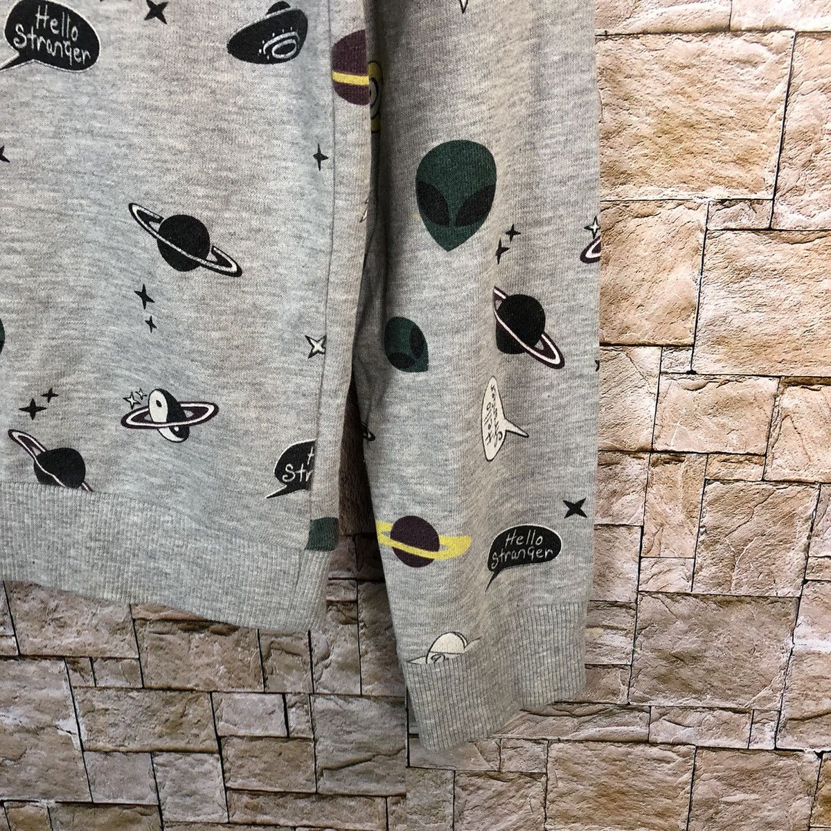 Japanese Brand × Vintage hello stranger H&M Divided Grey Sweatshirt #A401 Size M / US 6-8 / IT 42-44 - 8 Thumbnail