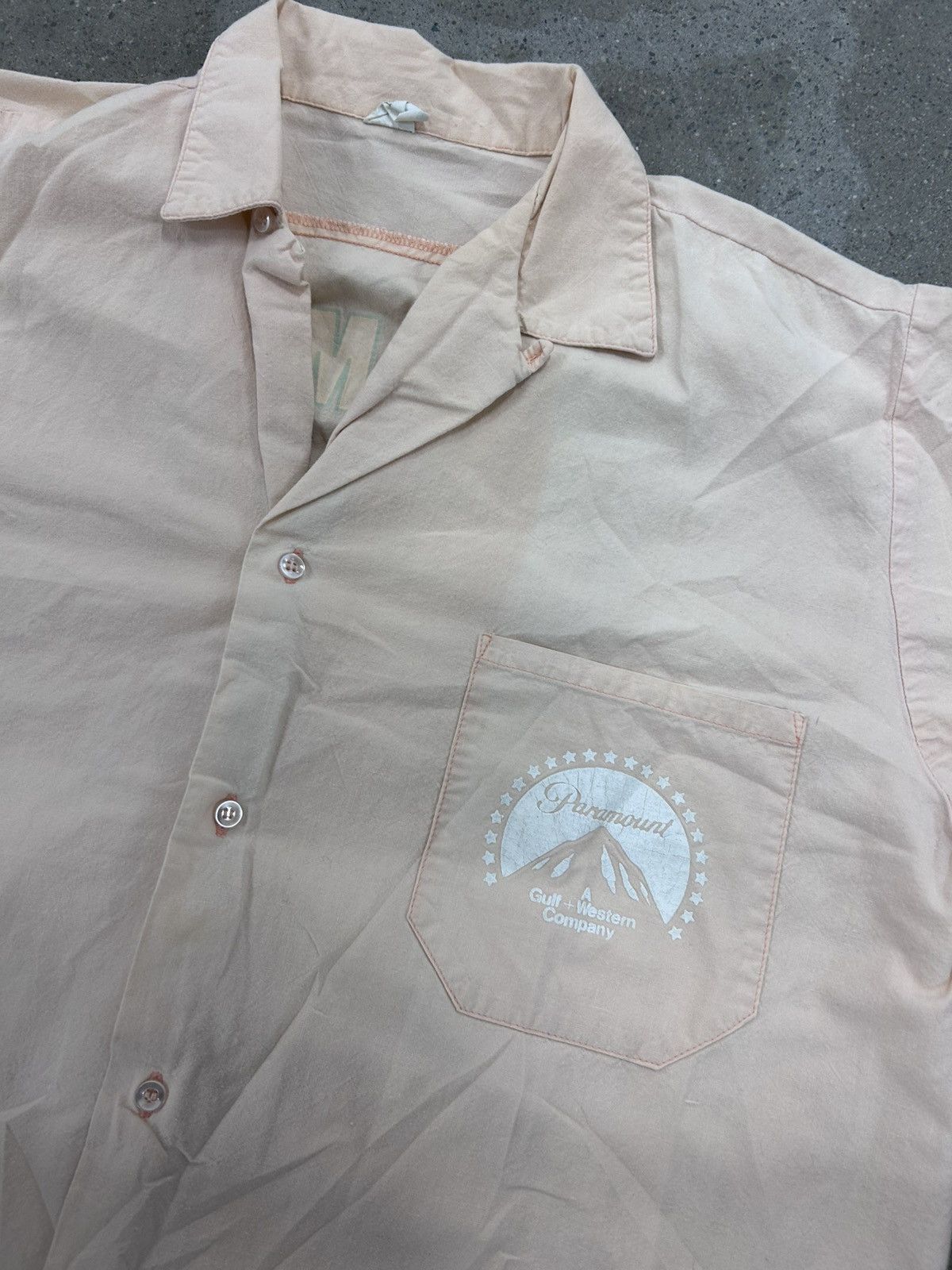 Vintage Vintage peach paramount drama club button shirt Size US M / EU 48-50 / 2 - 3 Thumbnail