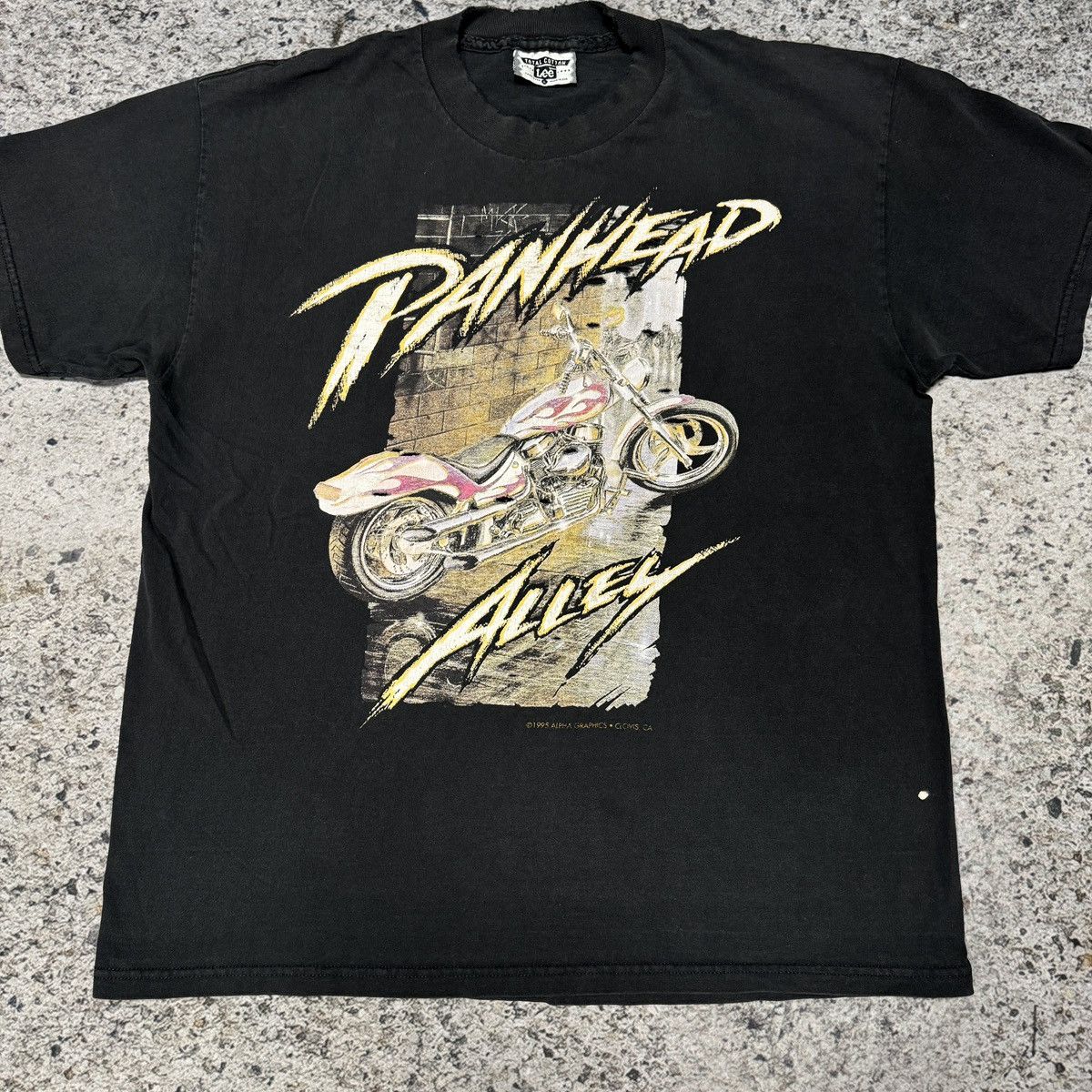 Harley Davidson 90s Easyriders Faded Thrashed Panhead Alley Tee ERD Chrome Size US L / EU 52-54 / 3 - 4 Thumbnail