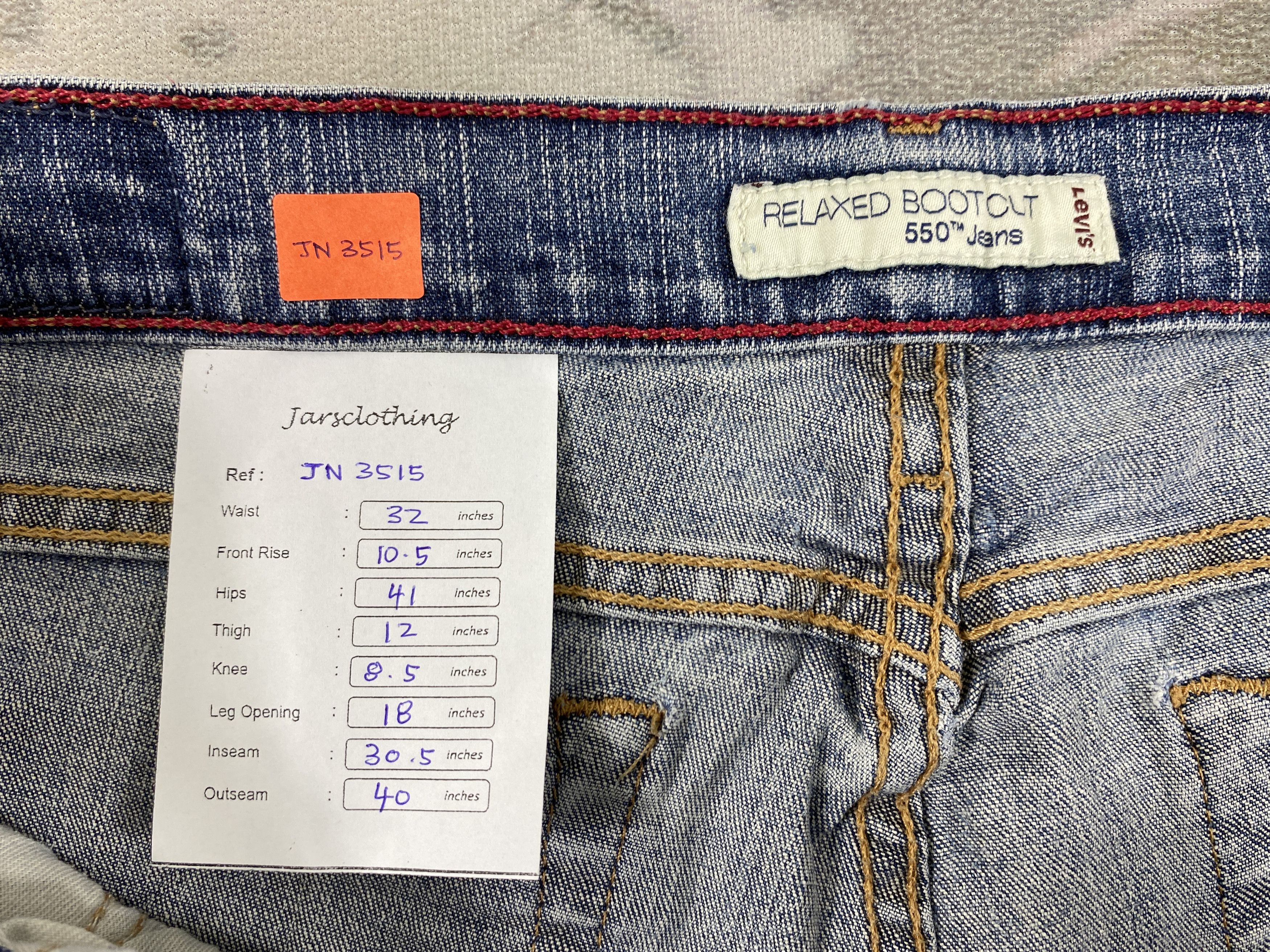 Levi's Distressed Blue Vintage Levi's 550 Boot Cut 32x30.5 - JN3515 Size US 32 / EU 48 - 8 Thumbnail