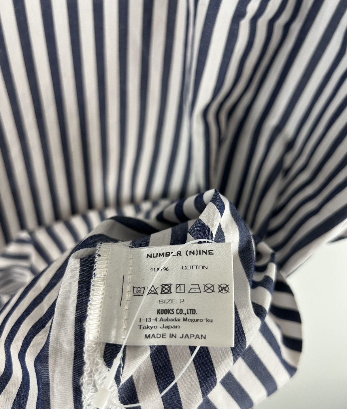 Number (N)ine Number Nine V Neck Stripe T-Shirt Size US M / EU 48-50 / 2 - 5 Thumbnail