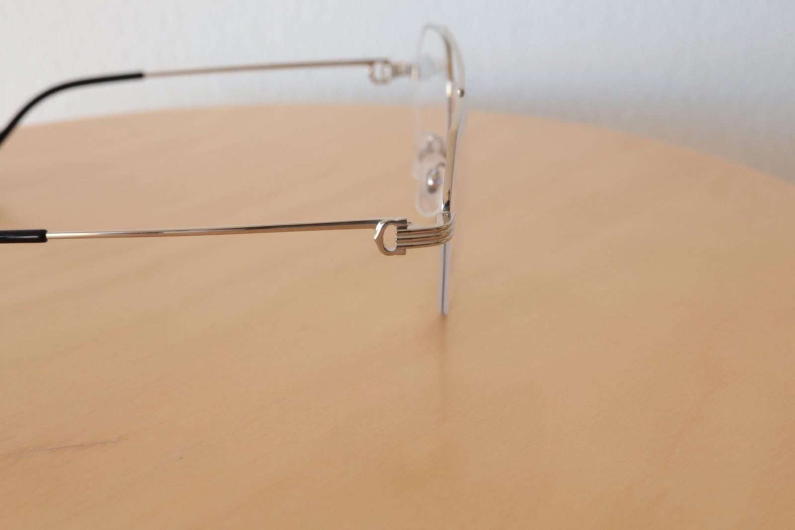 Cartier New Cartier CT0409O 002 silver eyewear eyeglasses titanium Size ONE SIZE - 6 Thumbnail