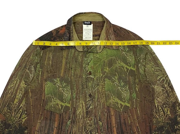 Vintage 90s D&G Safari Print Paper Thin Button Ups Shirt