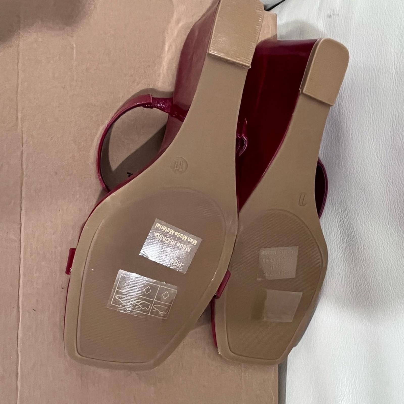 Other Journee Collection Women's Burgundy Heels Size US 11 / IT 41 - 4 Thumbnail