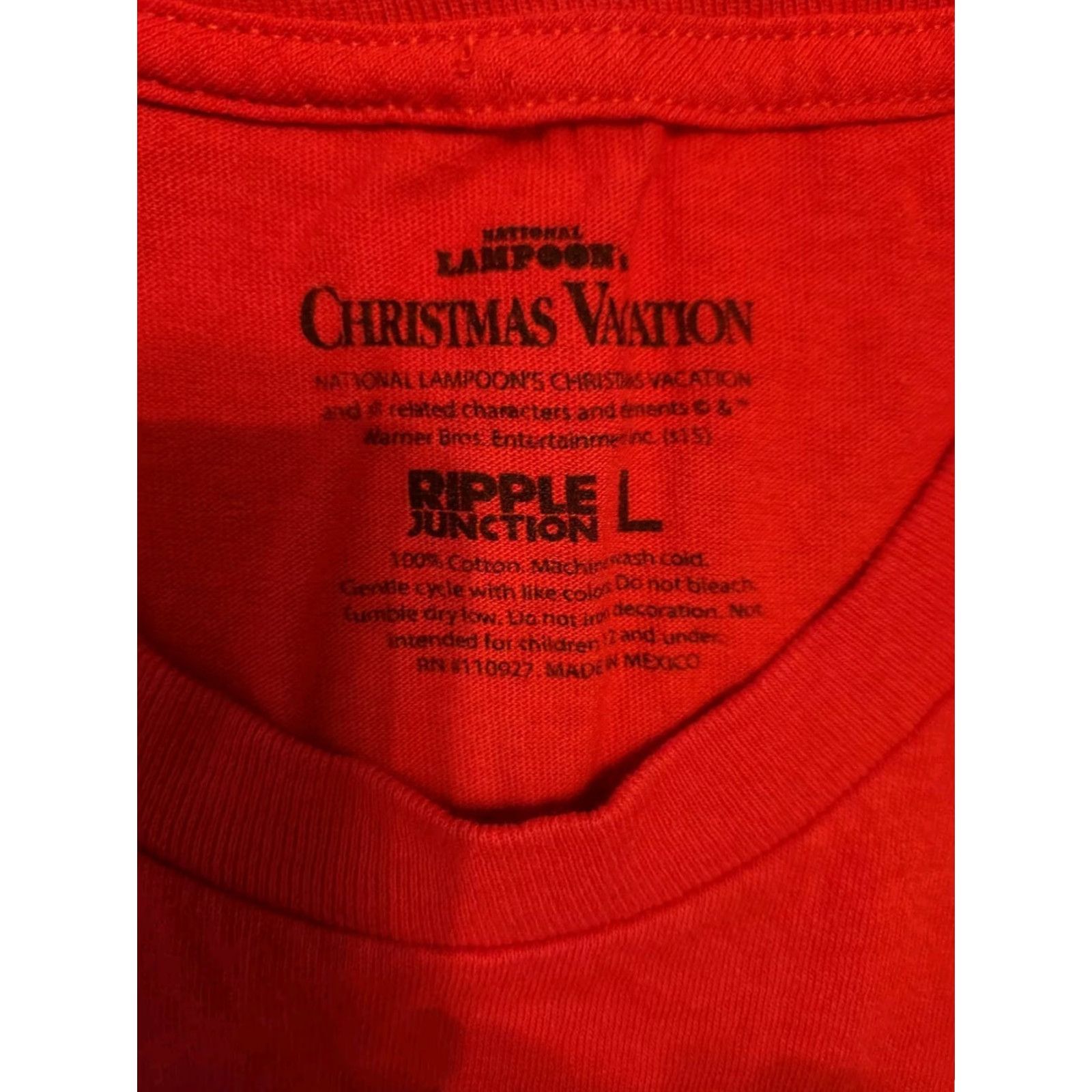 Vintage National Lampoon Christmas Vacation THAT THERE’S AN RV Red T Shirt L Adult Large Christmas Mens Womens Boys Girls Unisex Size US L / EU 52-54 / 3 - 2 Thumbnail