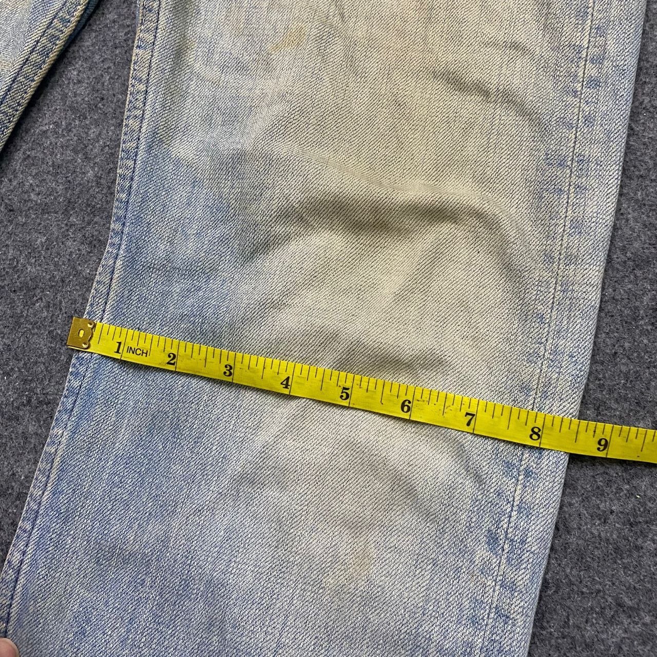 OMNIGOD 💥Best Offer💥Vintage Omigod Selvegde Distressed Denim Size US 33 - 6 Thumbnail