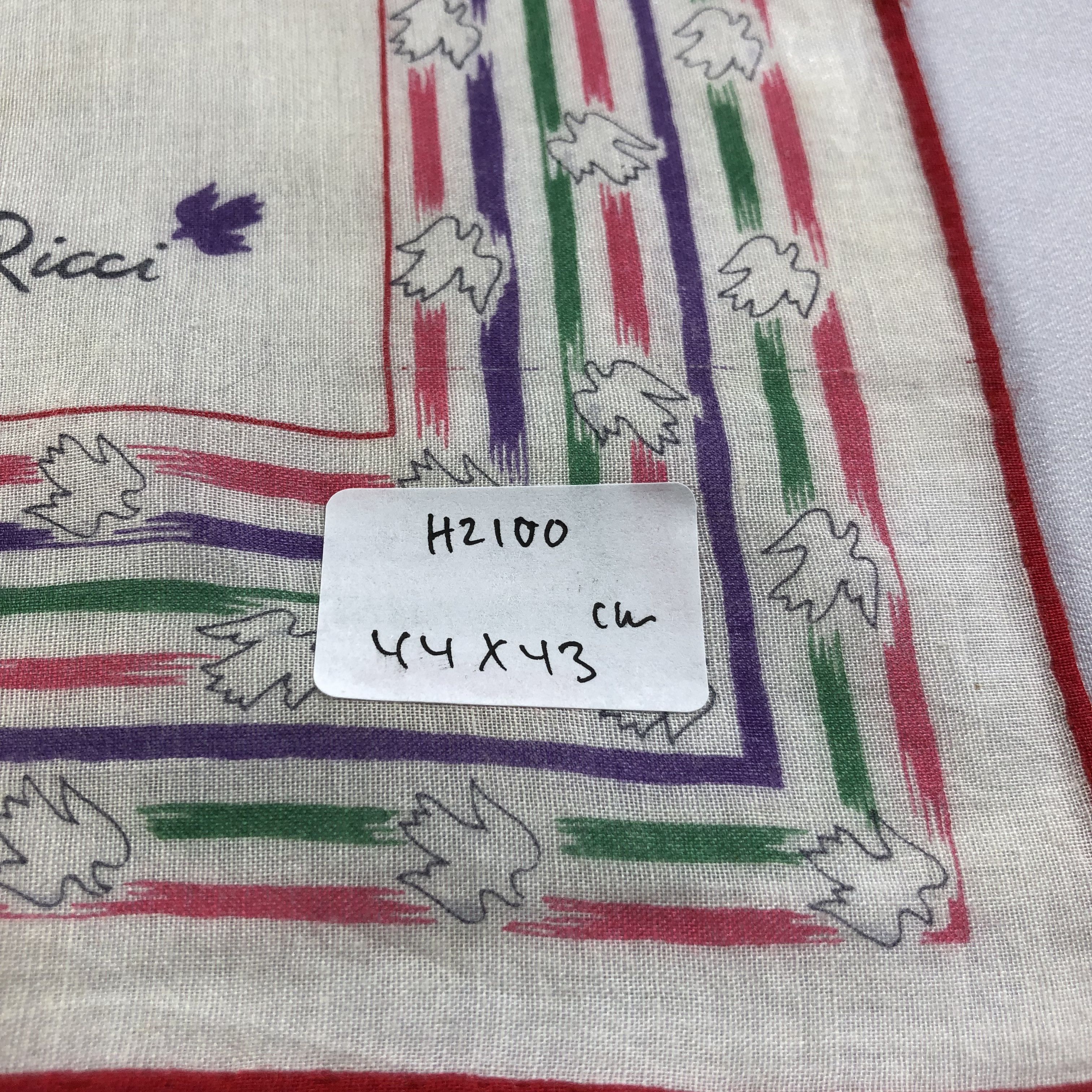 Nina Ricci Nina Ricci Handkerchief Neckerchief Bandana H2100 Size ONE SIZE - 11 Thumbnail
