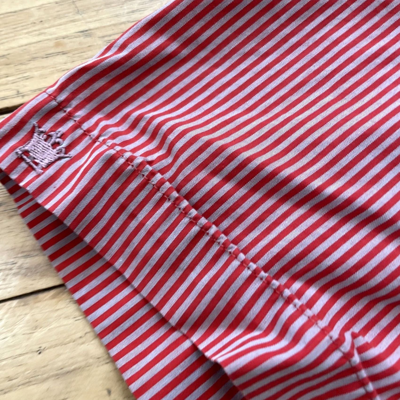 Vintage Louis Philippe Button-Up Shirt Men L Red Striped Premium Cotton 40cm Vintage Picnic Casual Workwear N/A Size US L / EU 52-54 / 3 - 7 Thumbnail