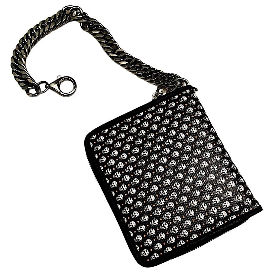 Alexander McQueen Authentic Vintage McQueen Leather Skull Chain Wallet Size ONE SIZE - 2 Thumbnail