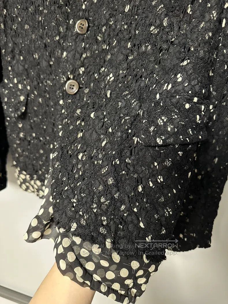 Comme des Garcons Comme Des Garcons Main Line Lace Polka Dot Round Neck Jack Size S / US 4 / IT 40 - 4 Thumbnail