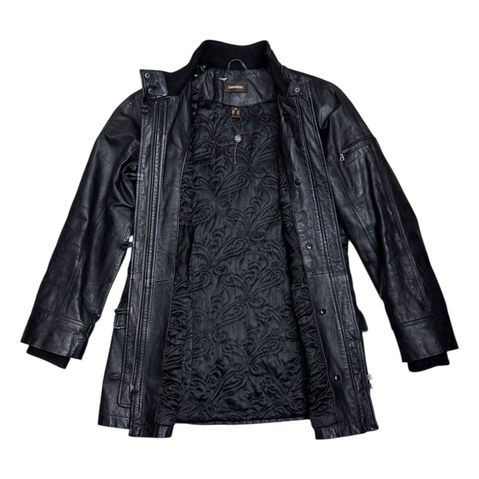 Danier DANIER GENUINE LEATHER Luxury Designer Leather Coat Small Size S / US 4 / IT 40 - 1 Thumbnail