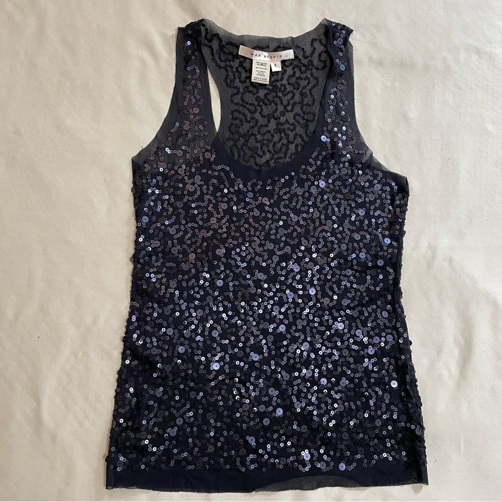 Other Max Studio Sequin Dark Grey Tank Top Size S Size S / US 4 / IT 40 - 7 Thumbnail