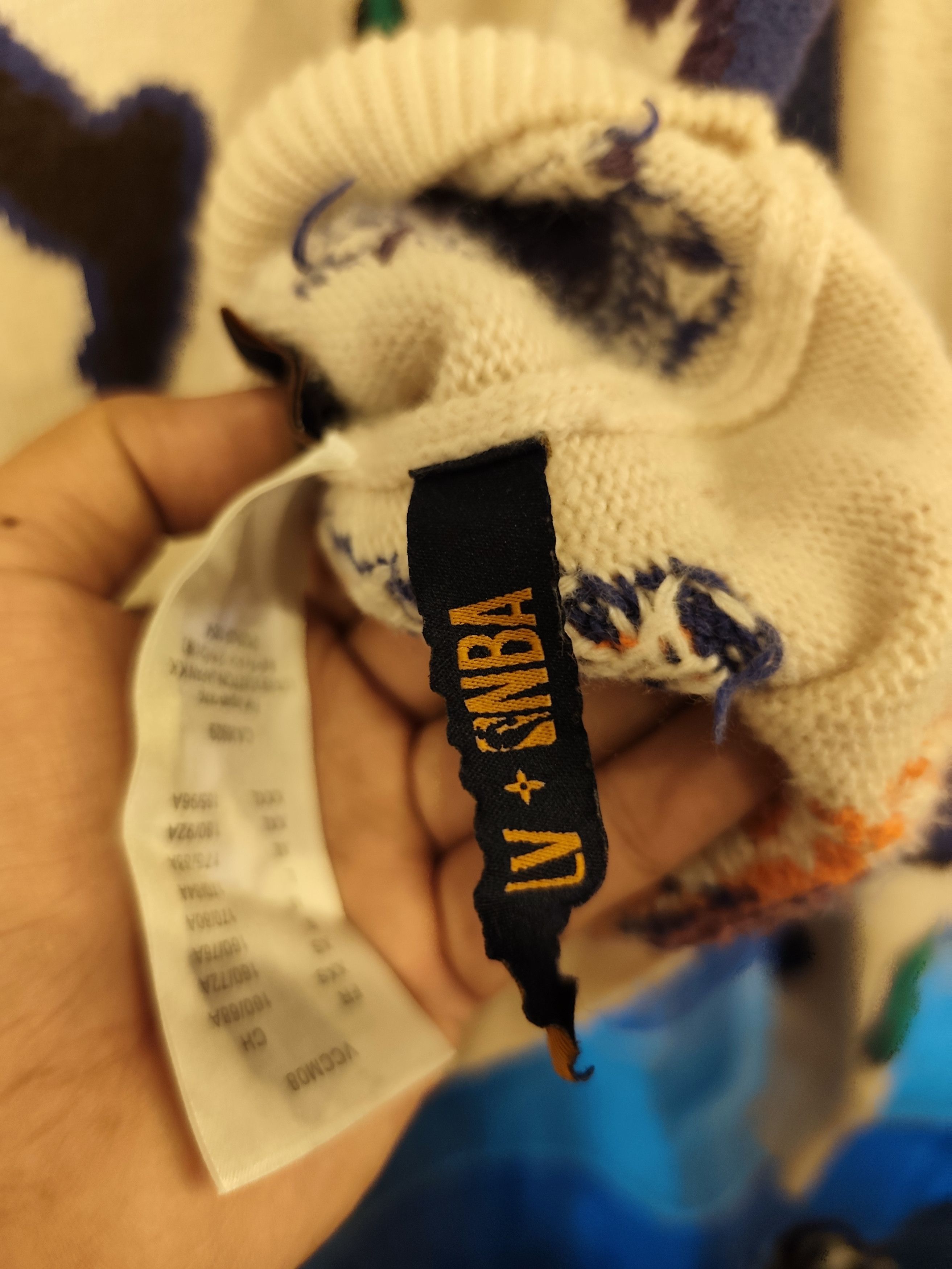 Louis Vuitton × NBA Louis Vuitton x NBA Virgil Abloh Letters Knit Sweater Size US M / EU 48-50 / 2 - 9 Thumbnail