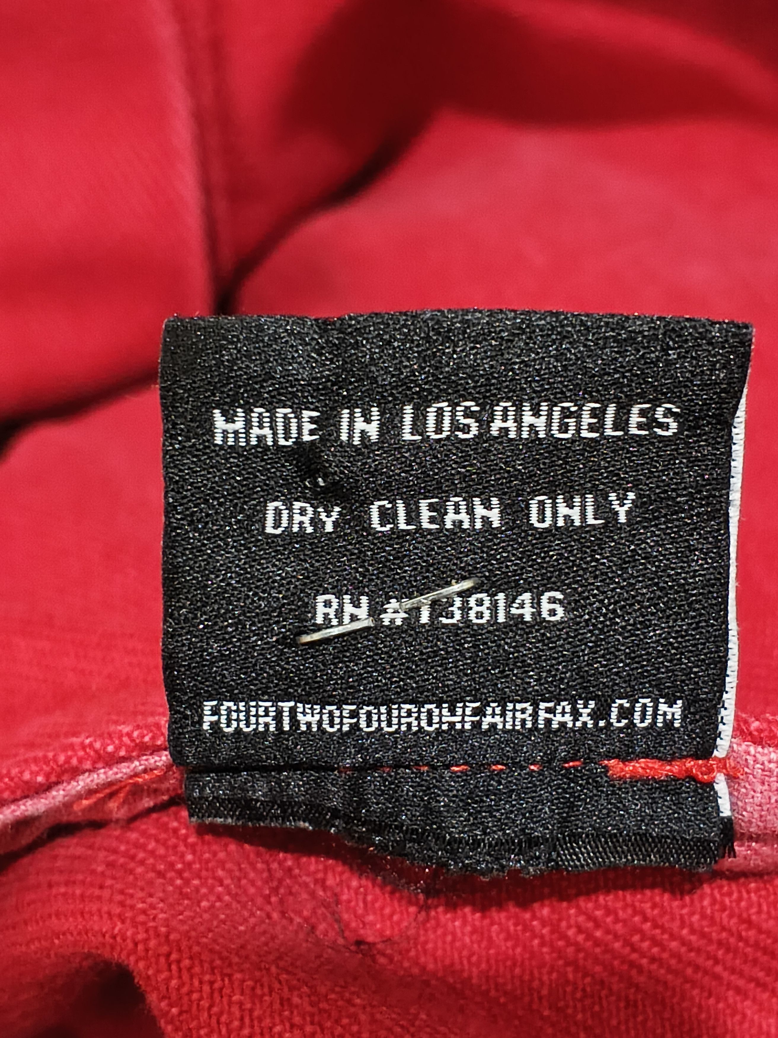 424 424 Fairfax Red Denim Jacket AW18 Size M / US 6-8 / IT 42-44 - 10 Thumbnail