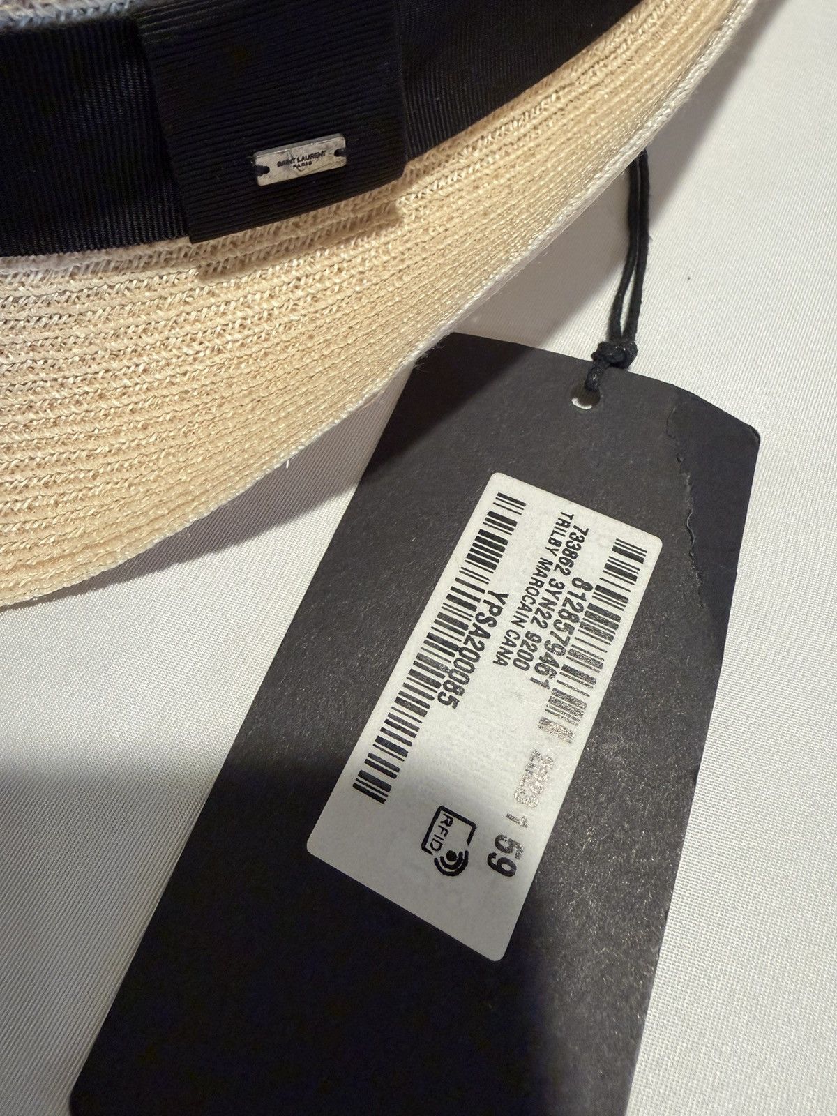 Saint Laurent Paris Saint Laurent straw hat. 59/L. $895 Size ONE SIZE - 2 Thumbnail