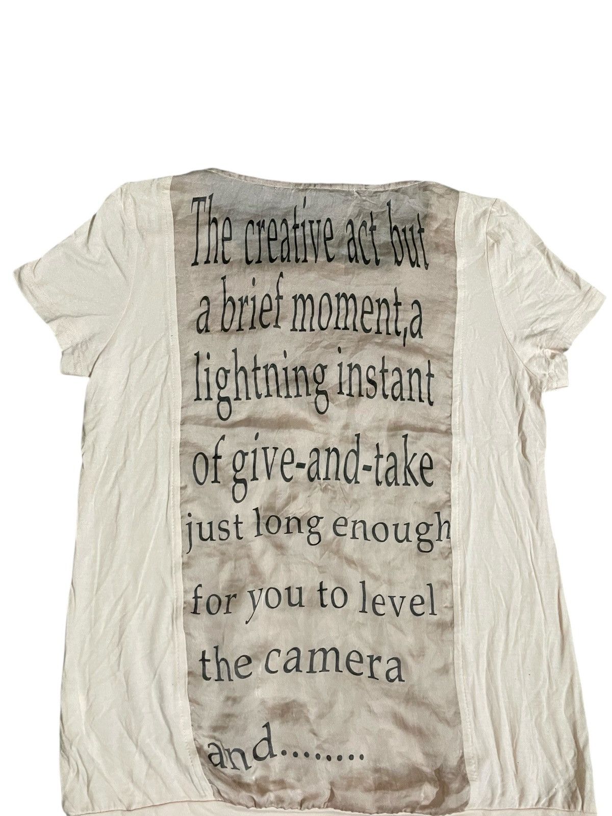 Japanese Brand Y2K Ouyan If Six Was Nine Style Poem T Shirt Size US S / EU 44-46 / 1 - 8 Thumbnail
