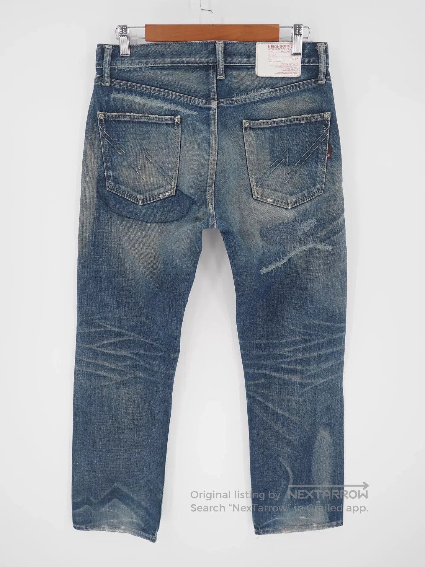 Neighborhood neigborhood scab savage denim pants medium. Size US 28 / EU 44 - 2 Thumbnail