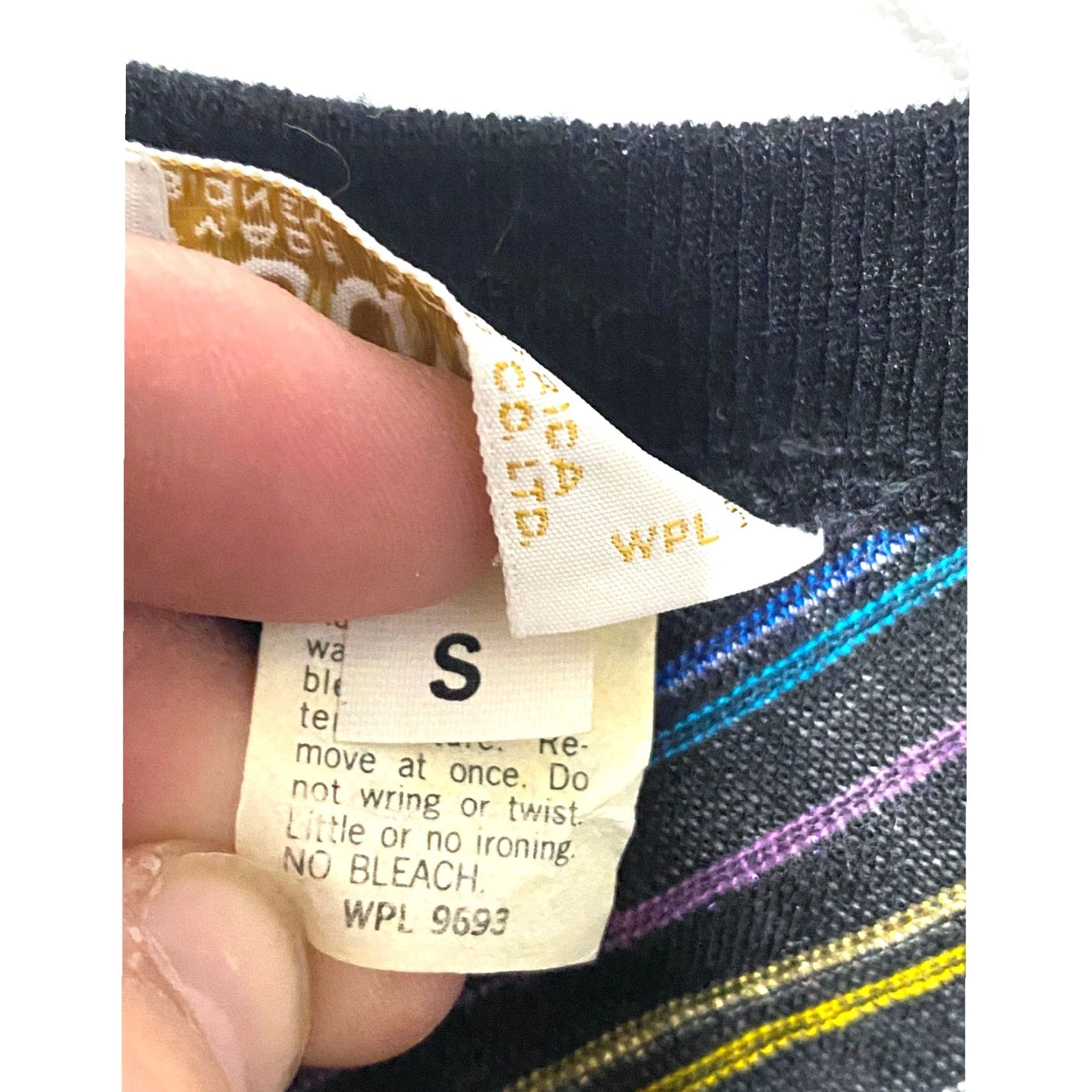Rainbow VINTAGE Gould Rainbow Striped Sweater Womens S Military USA Made Pullover 70s Boho Retro Size S / US 4 / IT 40 - 5 Thumbnail
